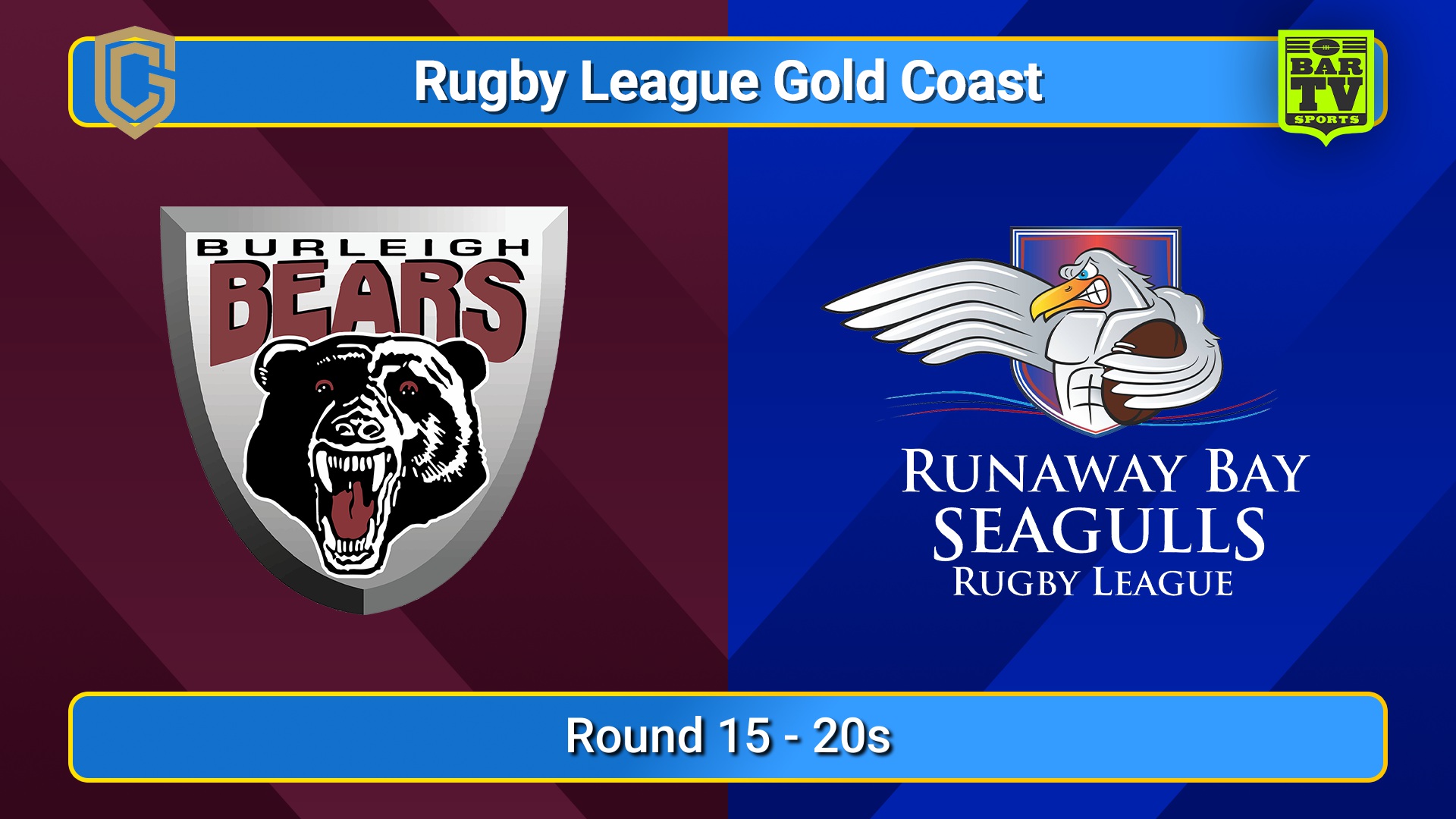 250809-video-Gold Coast Round 15 - 20s - Burleigh v Runaway Bay Seagulls Slate Image