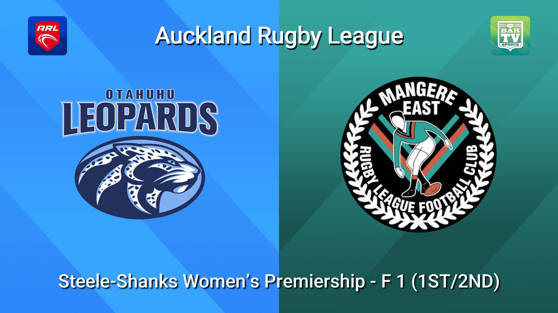 260816-video-Auckland RL F 1 (1ST/2ND) - Steele-Shanks Women’s Premiership - Otahuhu Leopards v Mangere East Hawks Slate Image