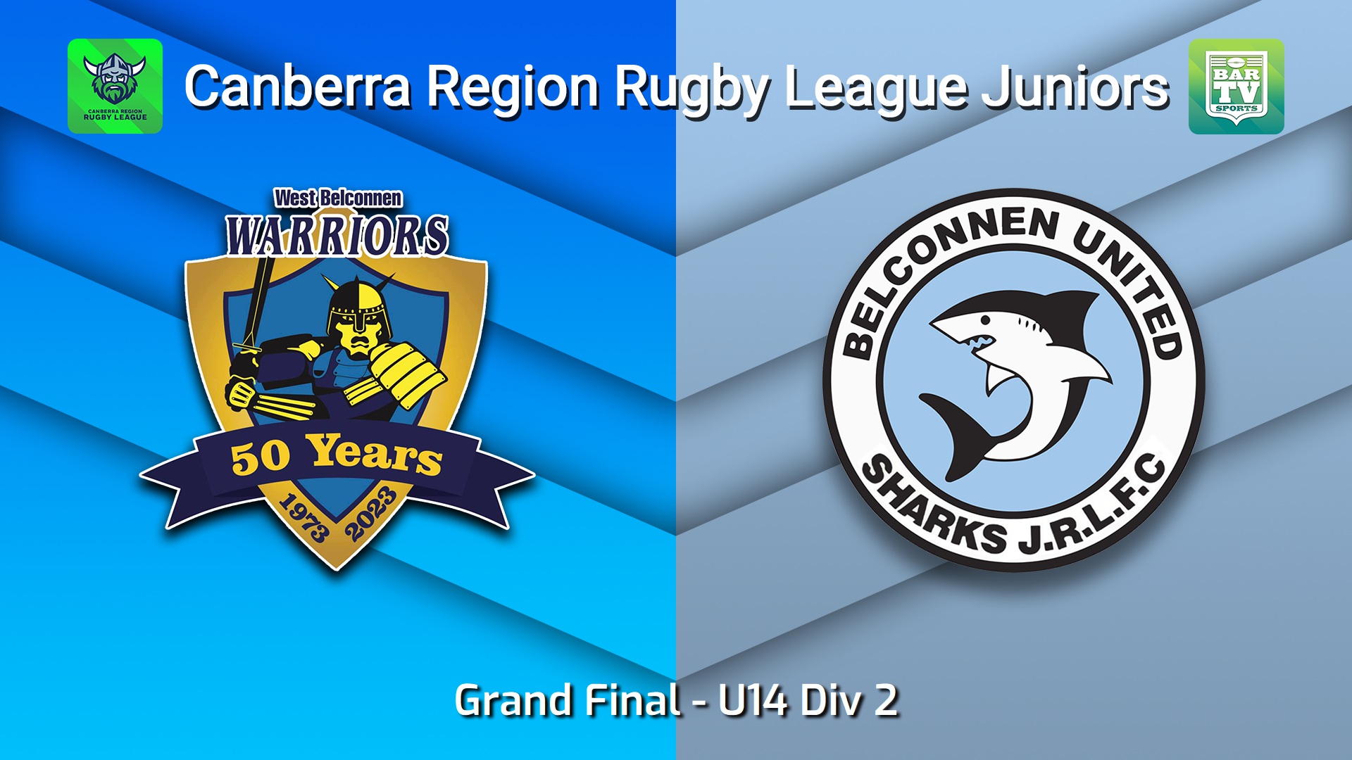 260912-video-Canberra Region Rugby League Juniors Grand Final - U14 League Tag Div 2 - West Belconnen Warriors Juniors v Belconnen United Sharks Juniors Slate Image