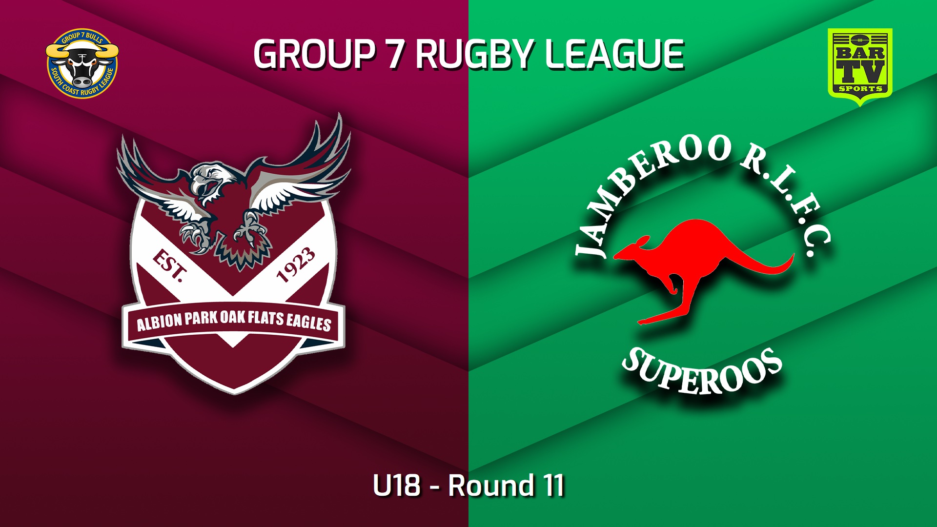 230618-South Coast Round 11 - U18 - Albion Park Oak Flats Eagles v Jamberoo Superoos Slate Image