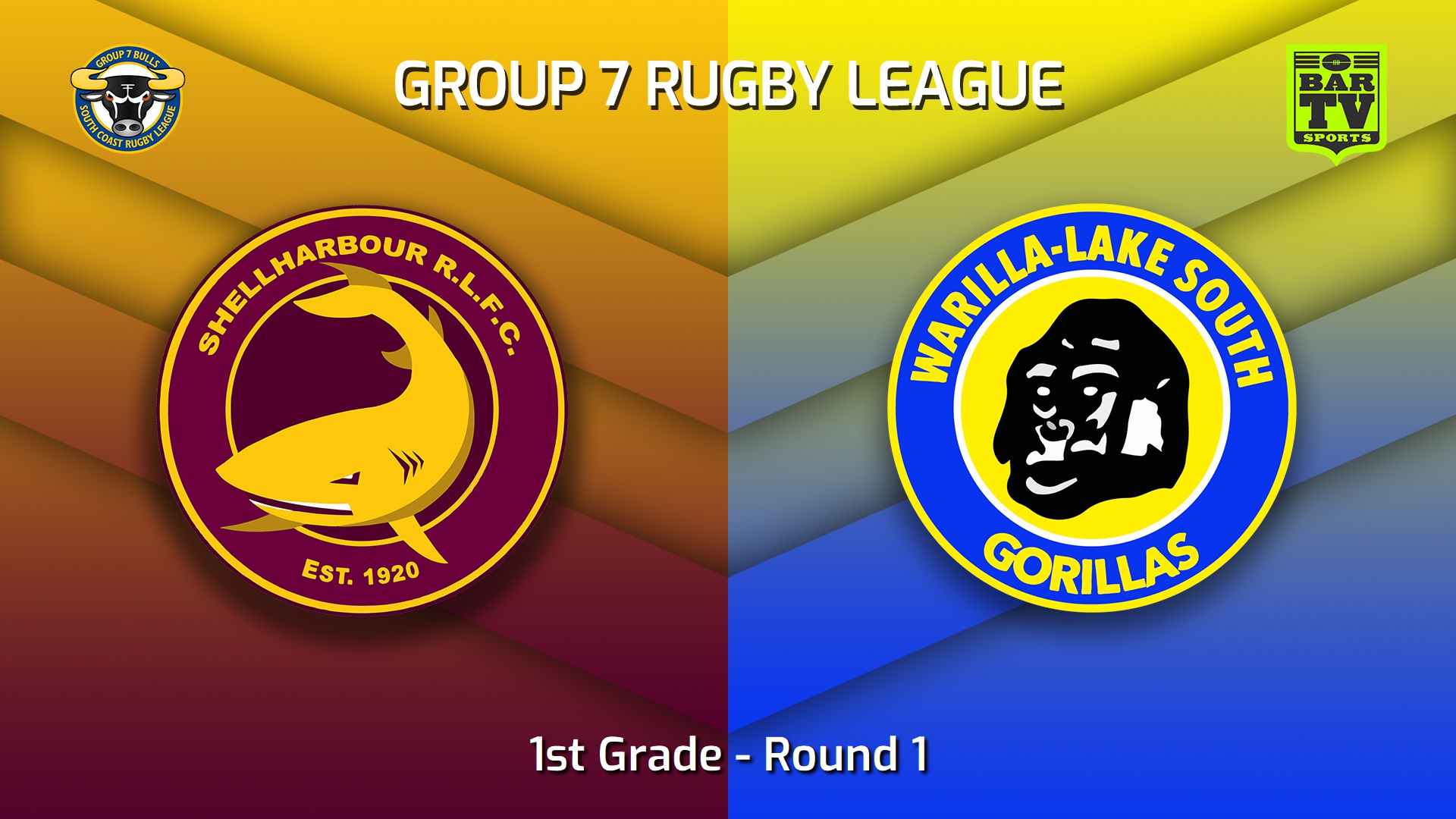 230326-South Coast Round 1 - 1st Grade - Shellharbour Sharks v Warilla-Lake South Gorillas Slate Image