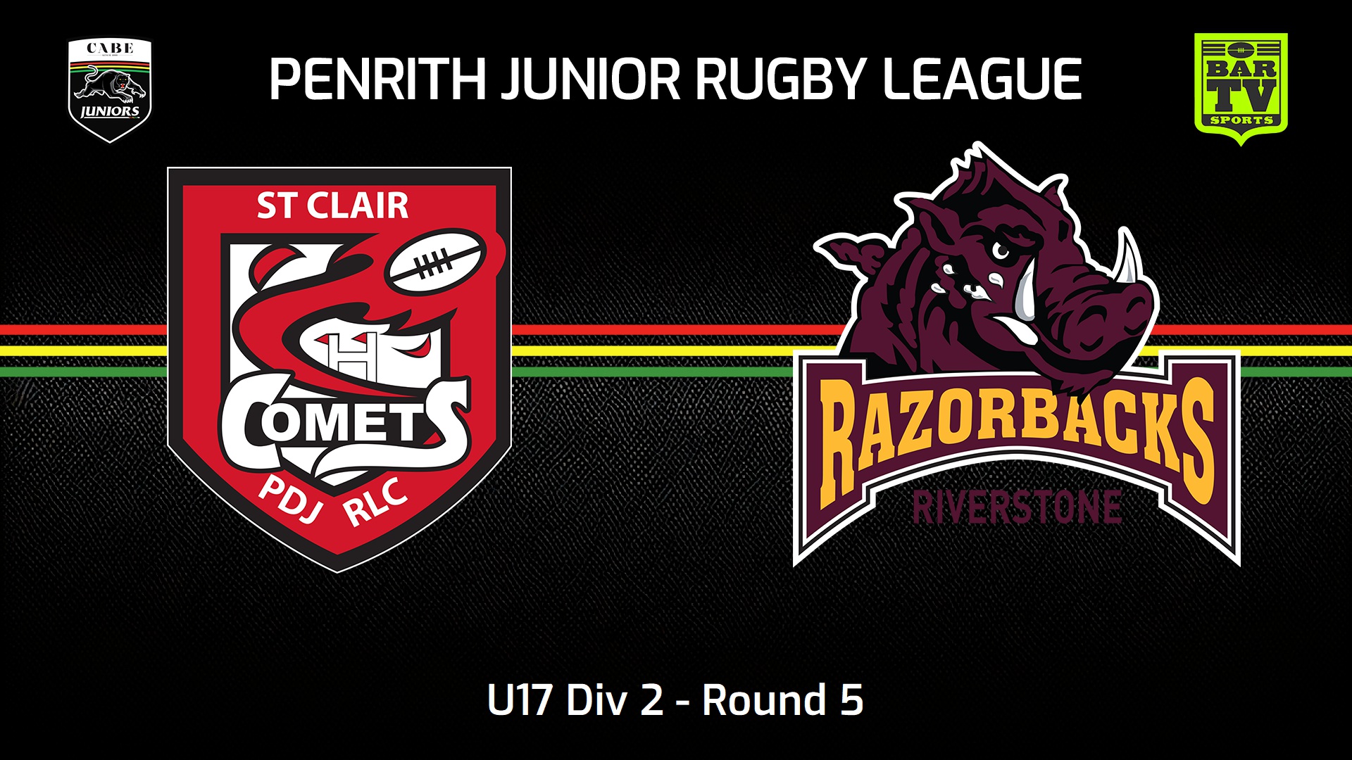 240511-video-Penrith & District Junior Rugby League Round 5 - U17 Div 2 - St Clair v Riverstone Razorbacks Slate Image