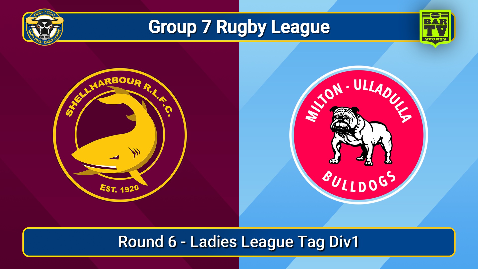 250518-video-South Coast Round 6 - Ladies League Tag Div1 - Shellharbour Sharks v Milton-Ulladulla Bulldogs Slate Image