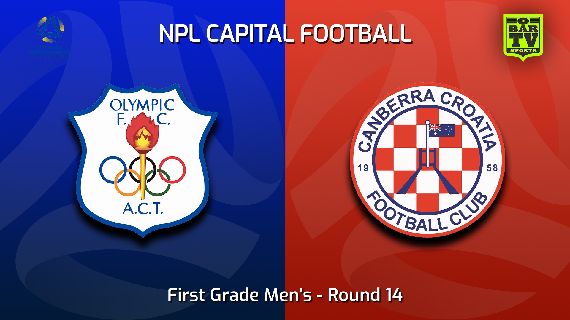 230715-Capital NPL Round 14 - Canberra Olympic FC v Canberra Croatia FC Slate Image