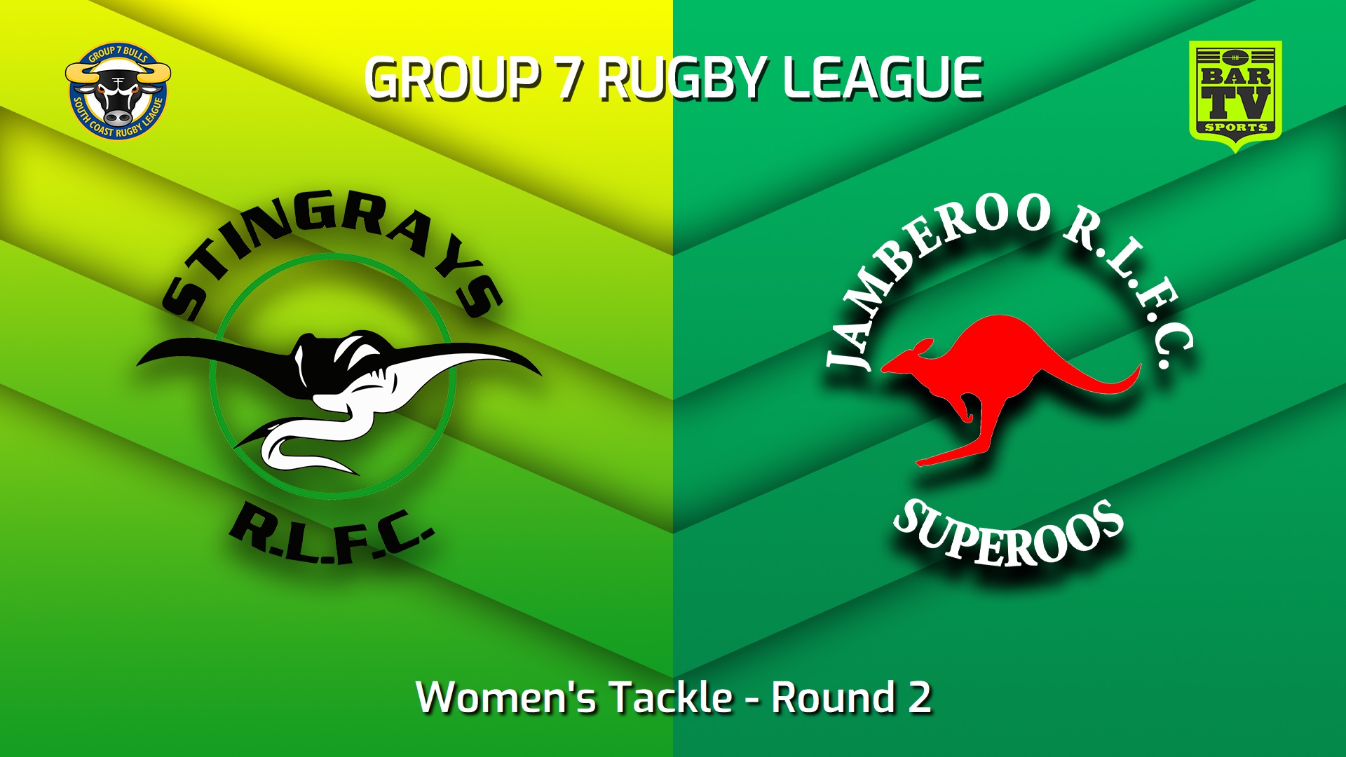 230507-South Coast Round 2 - Women's Tackle - Stingrays of Shellharbour v Jamberoo Superoos Slate Image