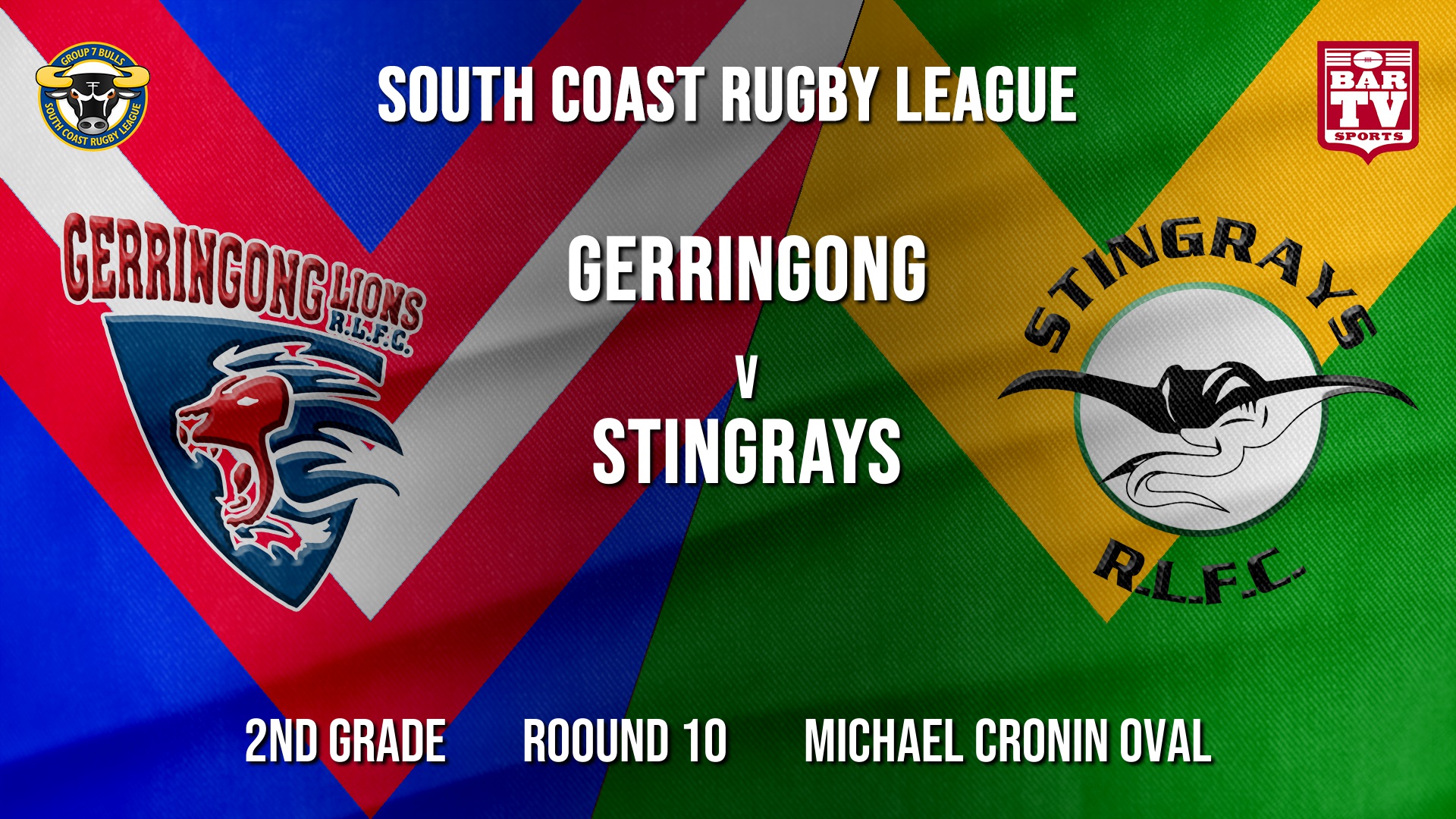 Group 7 RL Roound 10 - 2nd Grade - Gerringong v Stingrays of Shellharbour Slate Image