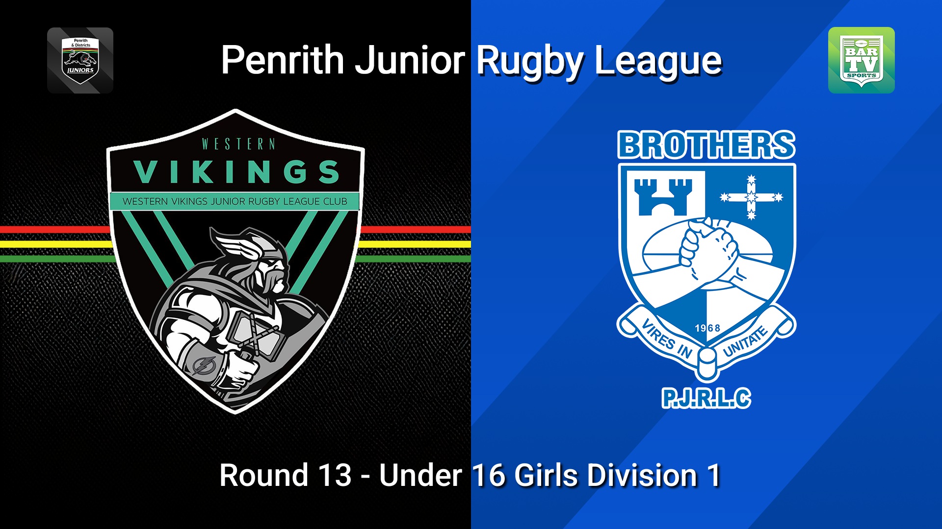 260725-video-Penrith & District Junior Rugby League Round 13 - Under 16 Girls Division 1 - Western Vikings v St Marys (1) Slate Image