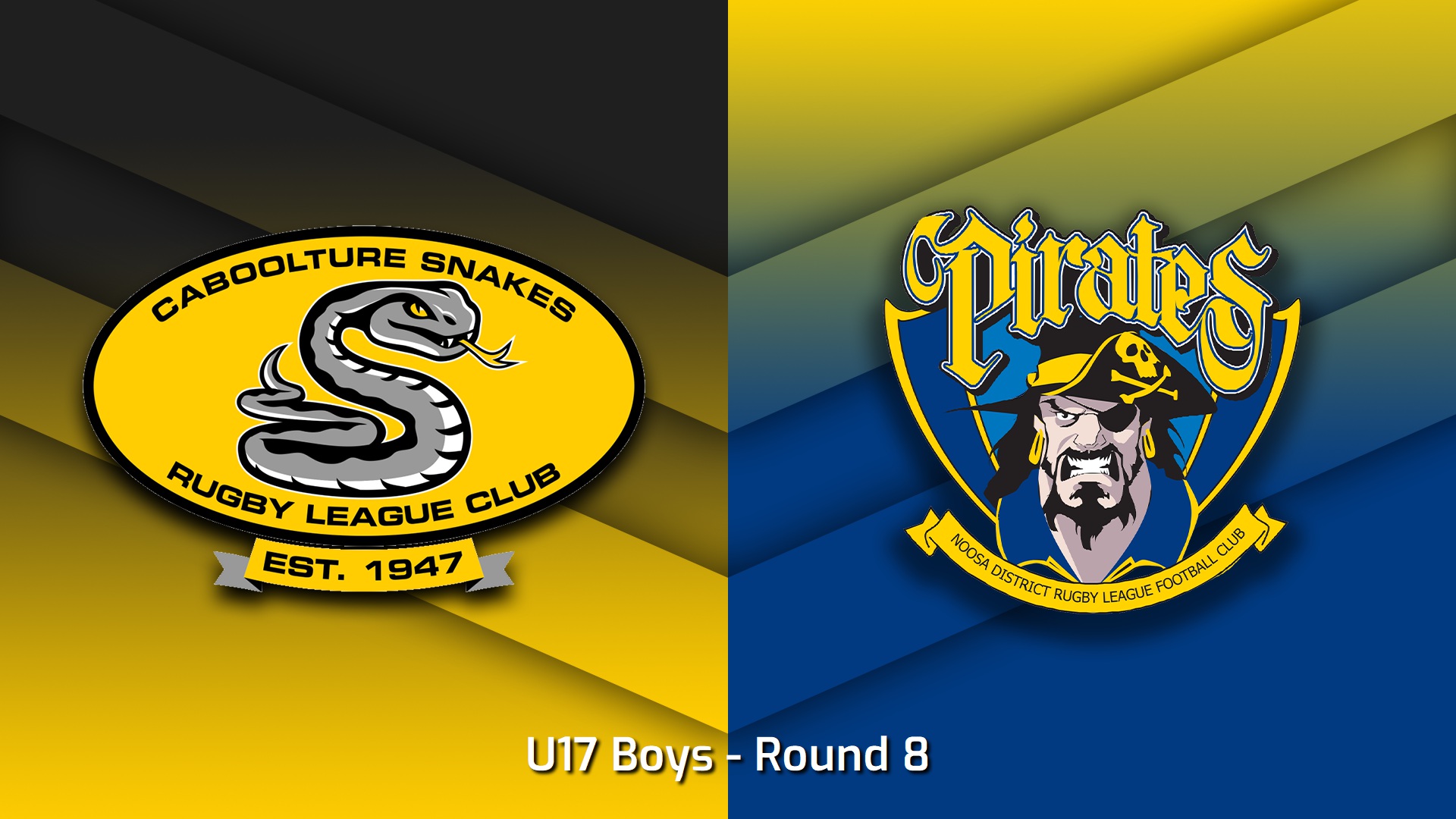 230527-Sunshine Coast Junior Rugby League Round 8 - U17 Boys - Caboolture Snakes v Noosa Pirates Slate Image