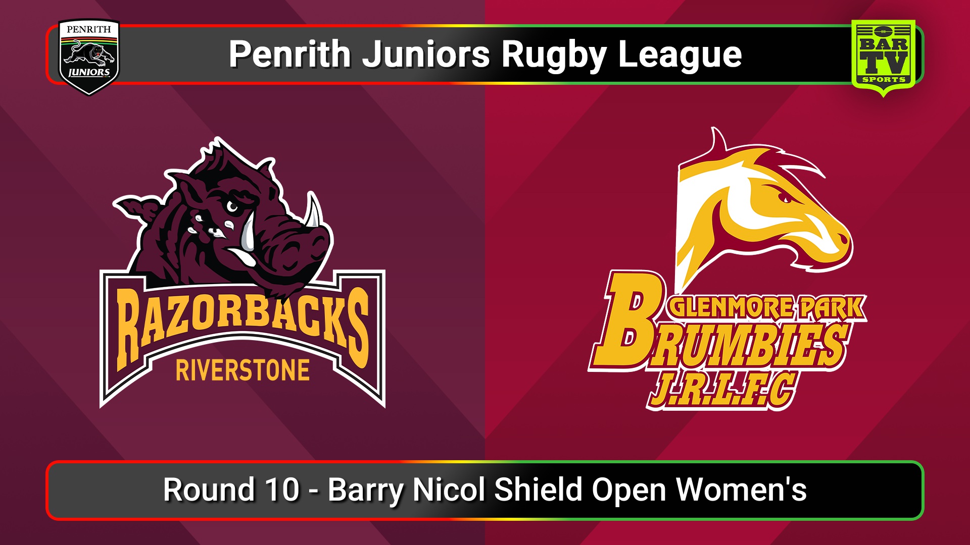 250622-video-Penrith & District Junior Rugby League Round 10 - Barry Nicol Shield Open Women's - Riverstone v Glenmore Park Slate Image