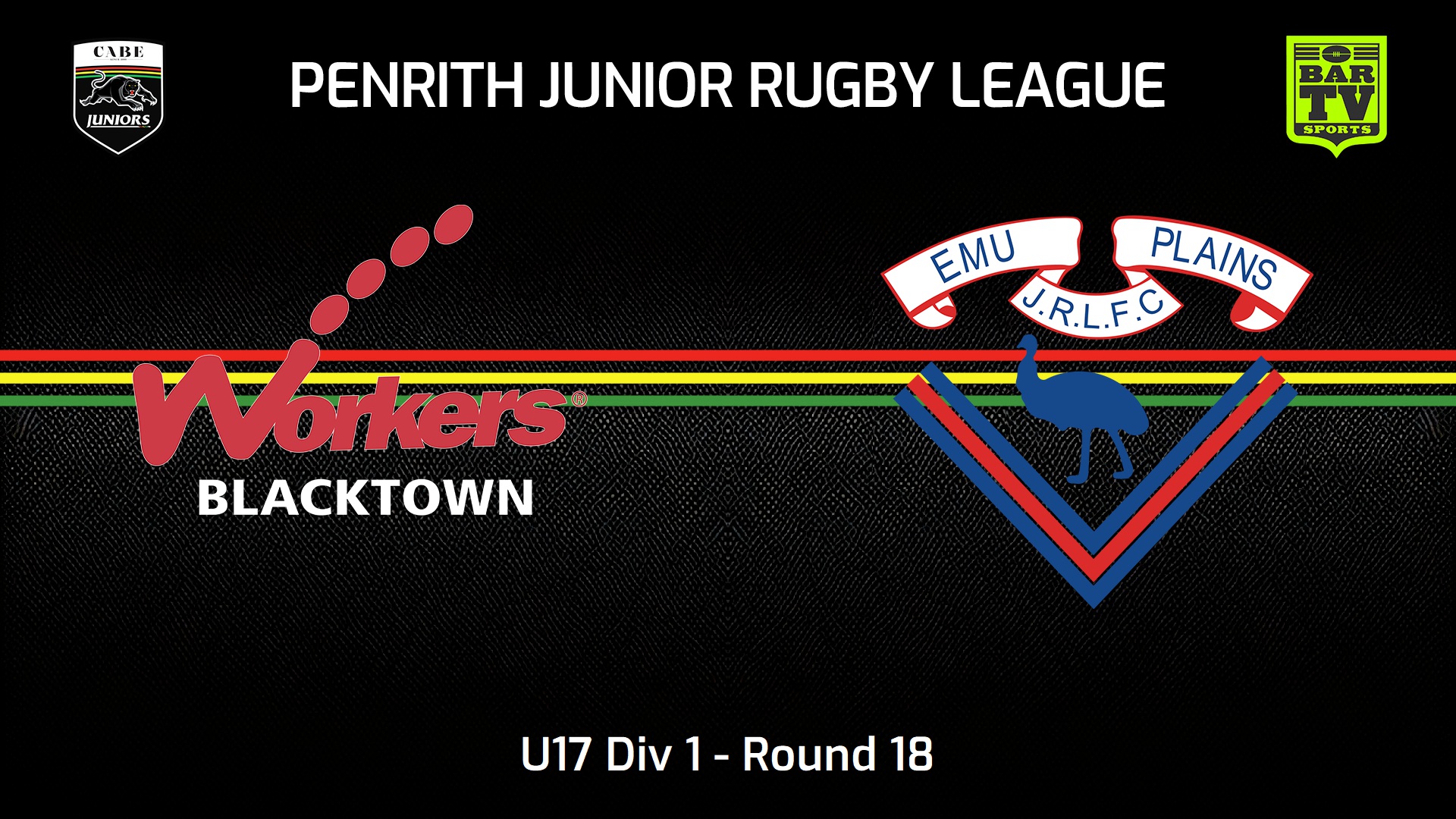 240420-video-Penrith & District Junior Rugby League Round 18 - U17 Div 1 - Blacktown Workers v Emu Plains RLFC Slate Image