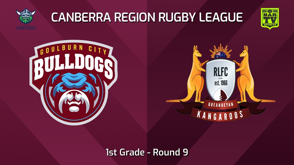 240601-video-Canberra Round 9 - 1st Grade - Goulburn City Bulldogs v Queanbeyan Kangaroos Slate Image