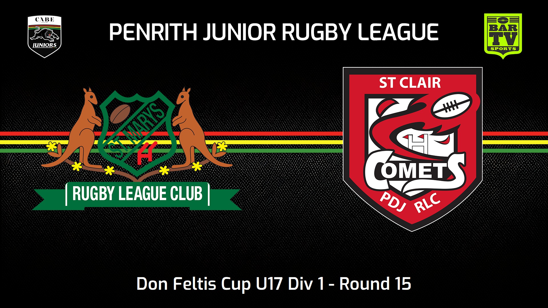 240804-video-Penrith & District Junior Rugby League Round 15 - Don Feltis Cup U17 Div 1 - St Marys v St Clair Slate Image