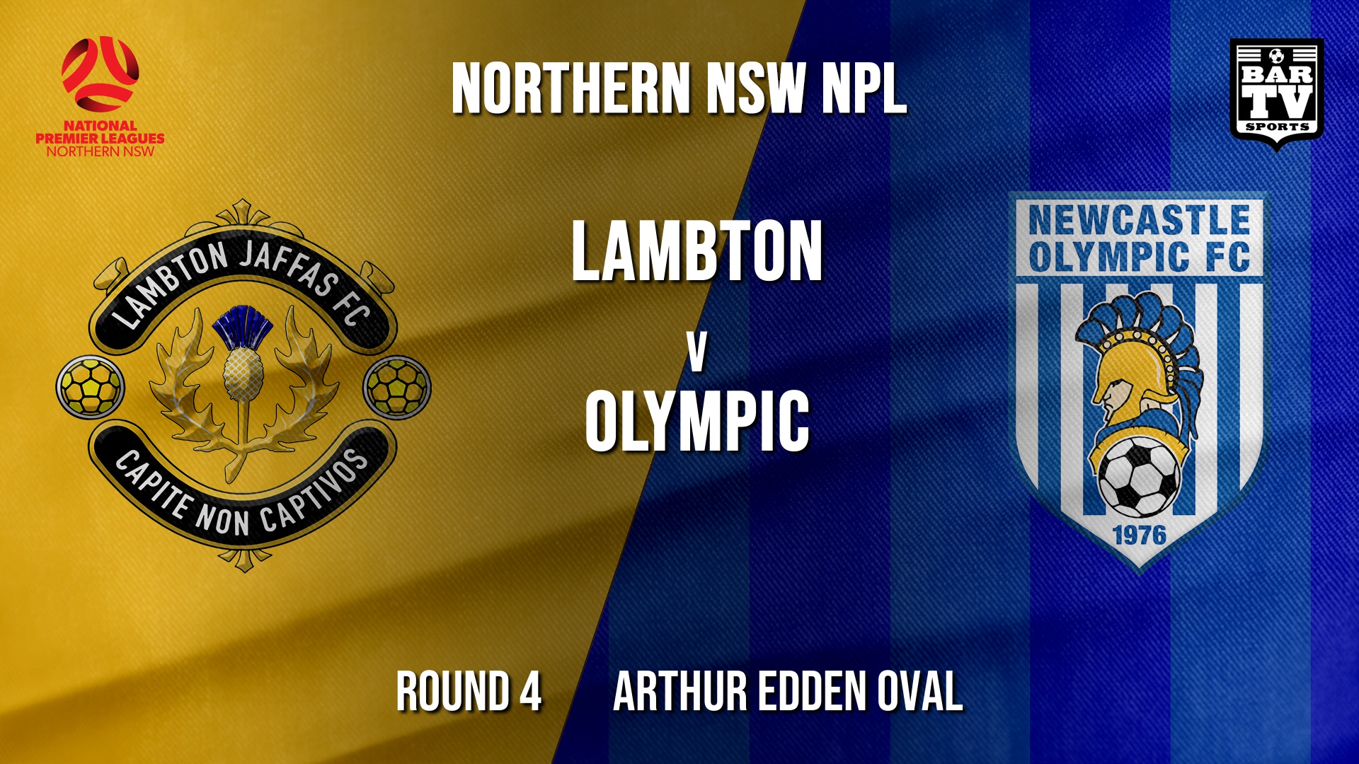 NPL - NNSW Round 4 - Lambton Jaffas FC v Newcastle Olympic Slate Image