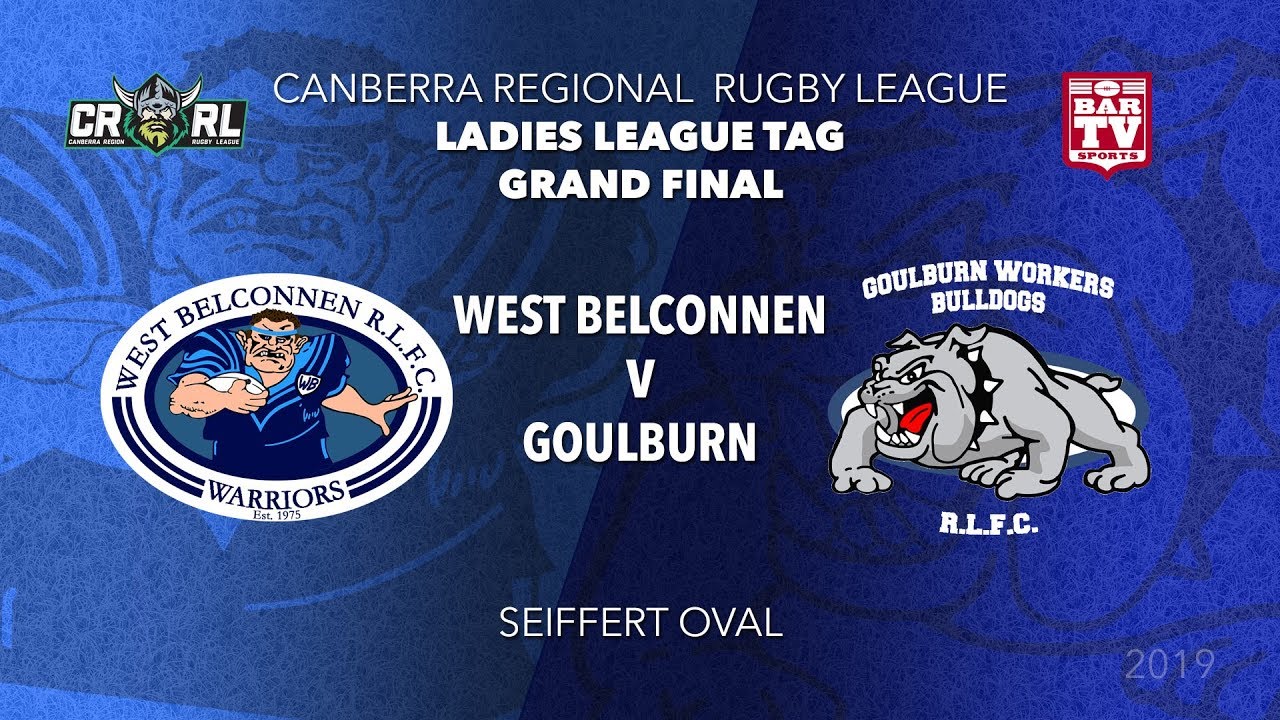 CRRL Grand Final - Ladies League Tag - West Belconnen Warriors v Goulburn Workers Bulldogs Slate Image