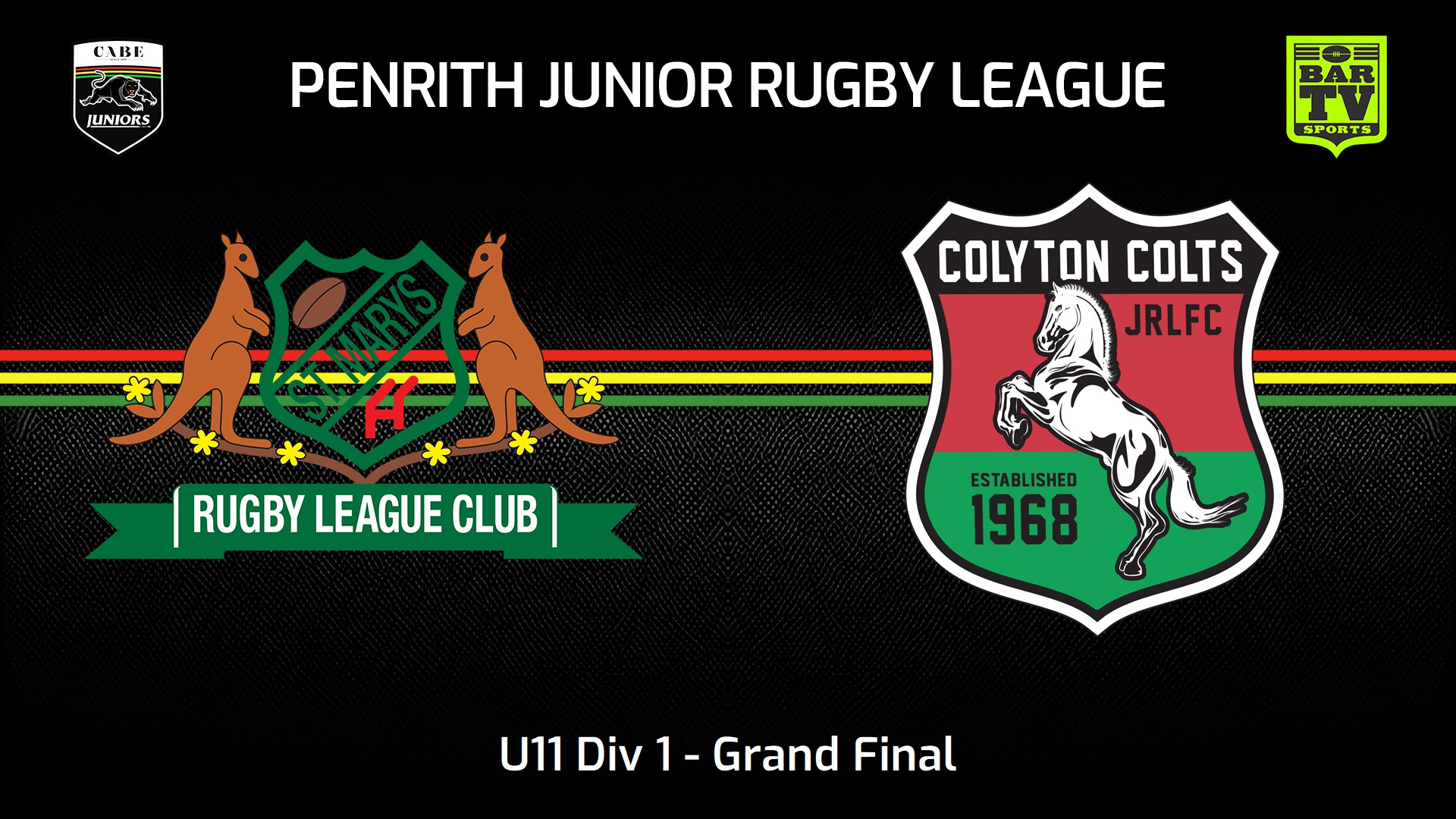 230826-Penrith & District Junior Rugby League Grand Final - U11 Div 1 - St Marys v Colyton Colts Slate Image