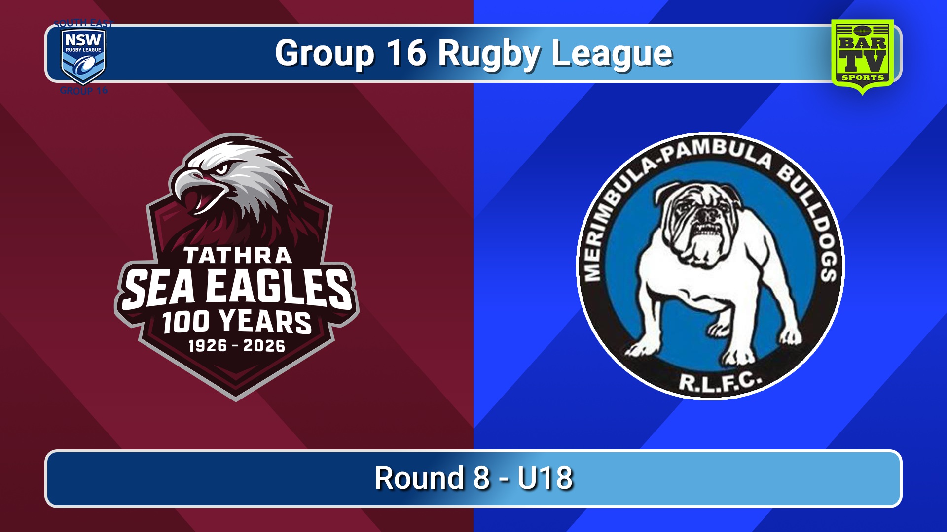 260620-video-Group 16 Rugby League  Round 8 - U18 - Tathra Sea Eagles v Merimbula-Pambula Bulldogs Minigame Slate Image