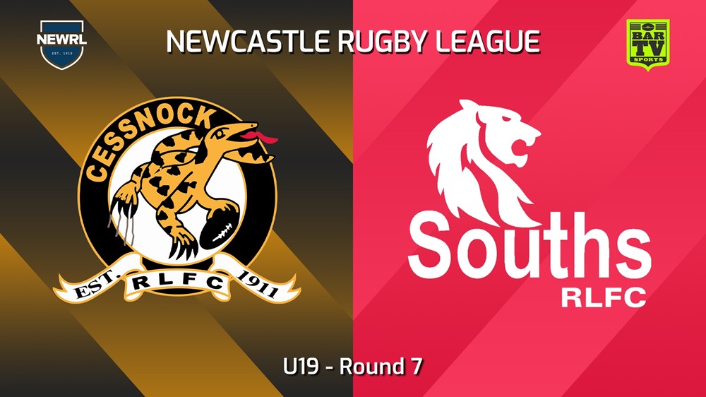 240601-video-Newcastle RL Round 7 - U19 - Cessnock Goannas v South Newcastle Lions Slate Image