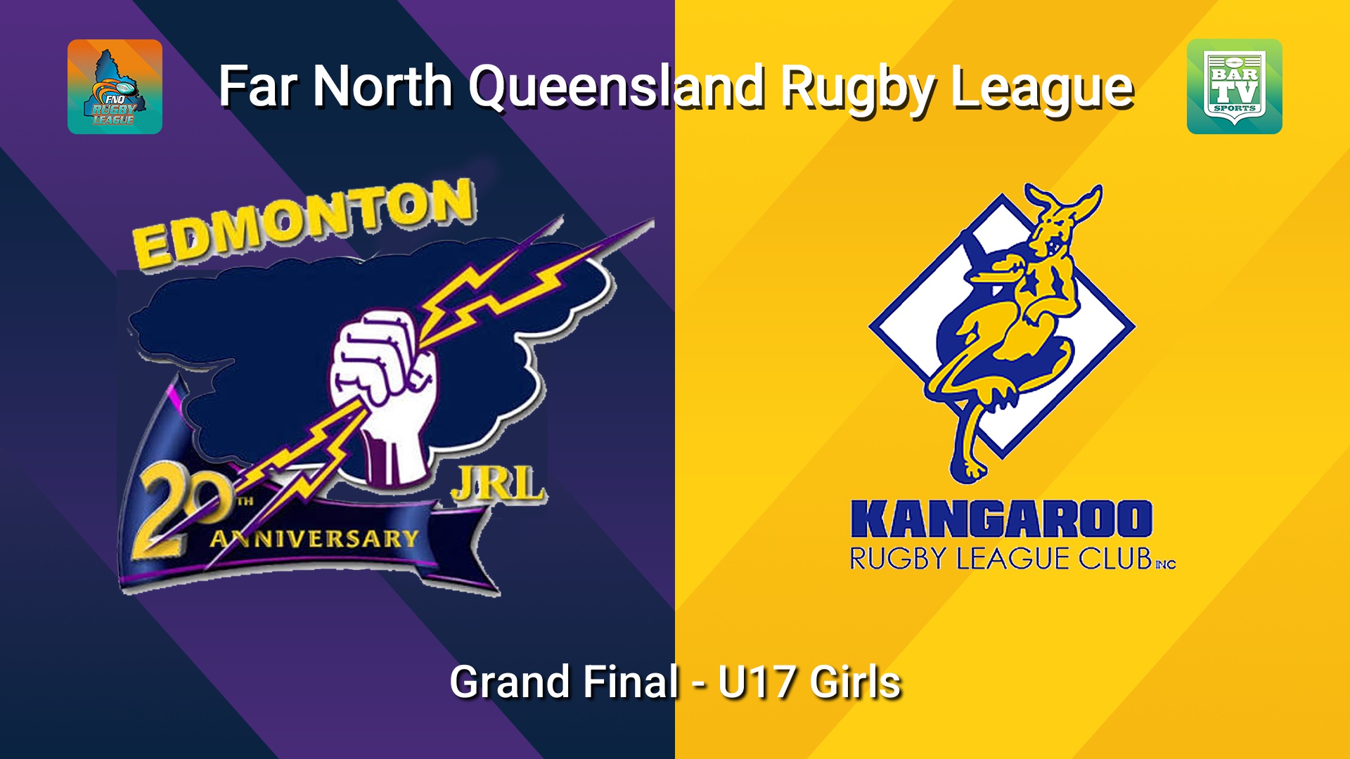 260808-video-FNQ Rugby League Grand Final - U17 Girls - Edmonton Storm  v Cairns Kangaroos Slate Image
