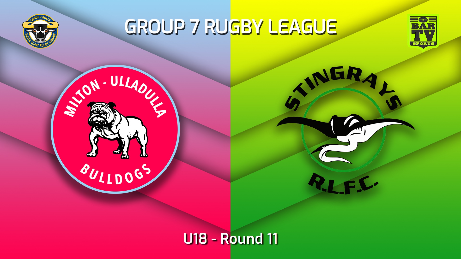 230618-South Coast Round 11 - U18 - Milton-Ulladulla Bulldogs v Stingrays of Shellharbour Slate Image