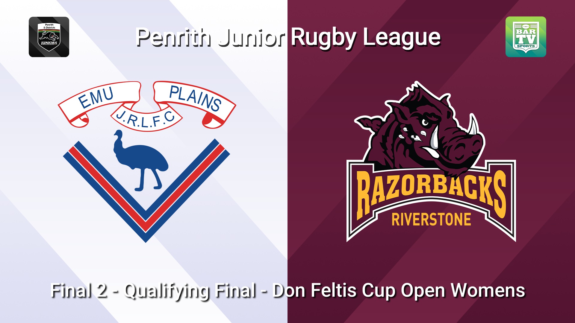 260816-video-Penrith & District Junior Rugby League Final 2 - Qualifying Final - Don Feltis Cup Open Womens - Emu Plains v Riverstone Slate Image