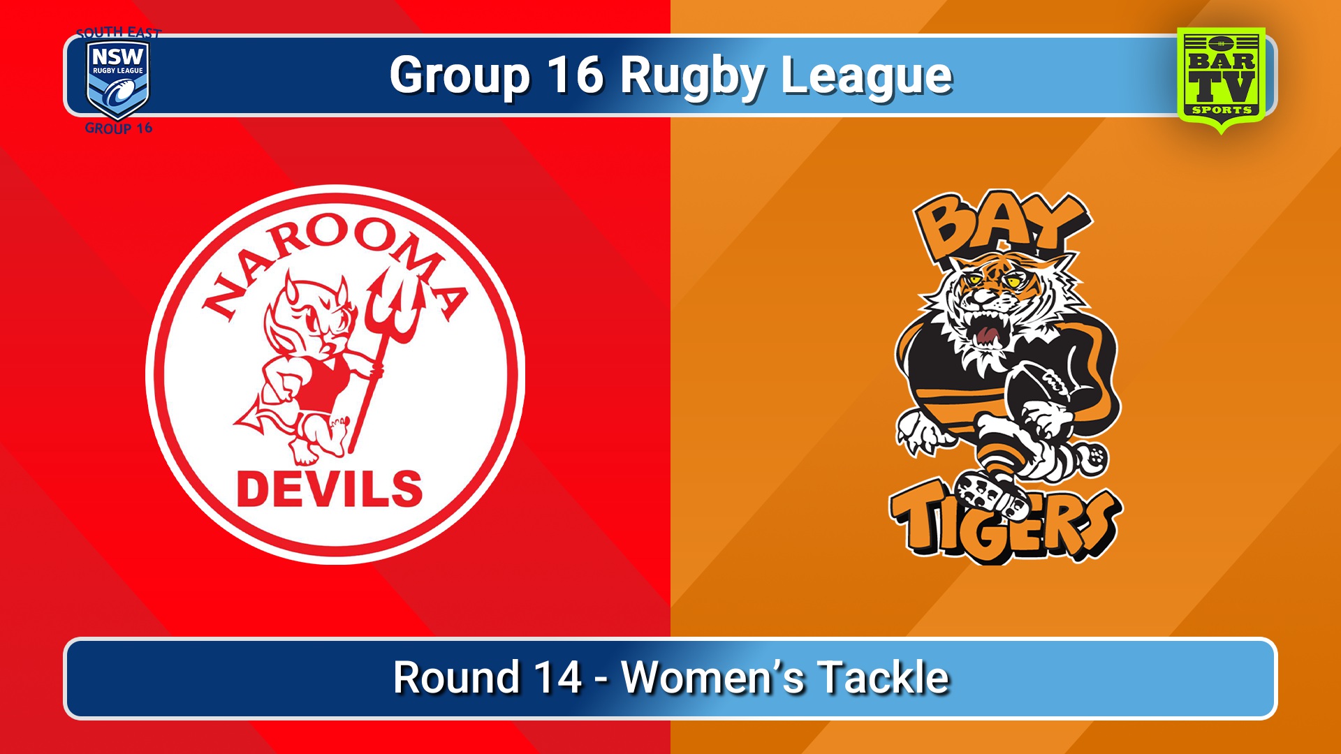 260809-video-Group 16 Rugby League  Round 14 - Women’s Tackle - Narooma Devils v Bateman's Bay Tigers Slate Image