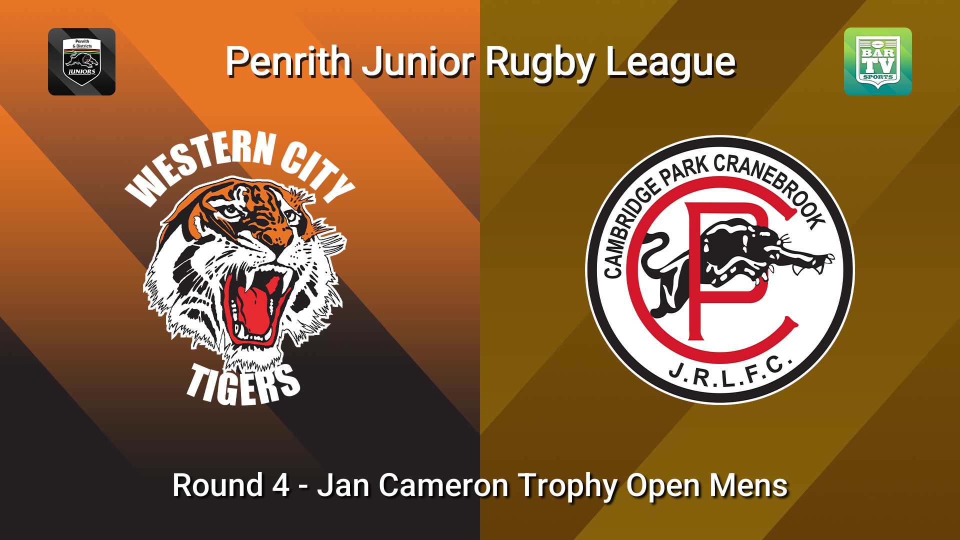 260426-video-Penrith & District Junior Rugby League Round 4 - Jan Cameron Trophy Open Mens - Western City Tigers v Cambridge Park Slate Image