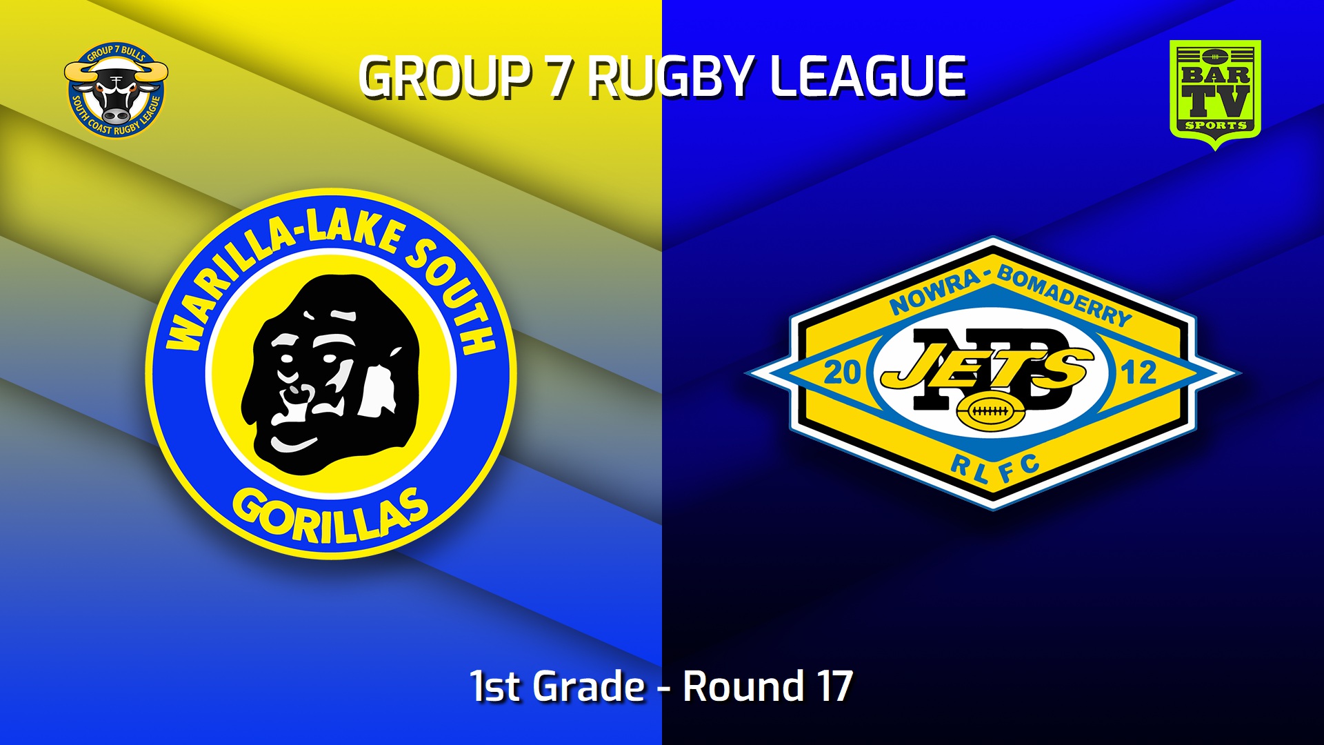 220821-South Coast Round 17 - 1st Grade - Warilla-Lake South Gorillas v Nowra-Bomaderry Jets Slate Image