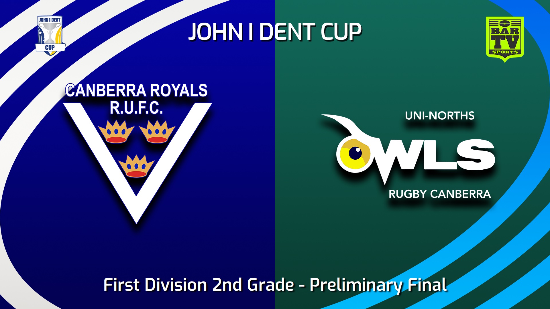 230819-John I Dent (ACT) Preliminary Final - First Division 2nd Grade - Canberra Royals v UNI-North Owls Slate Image