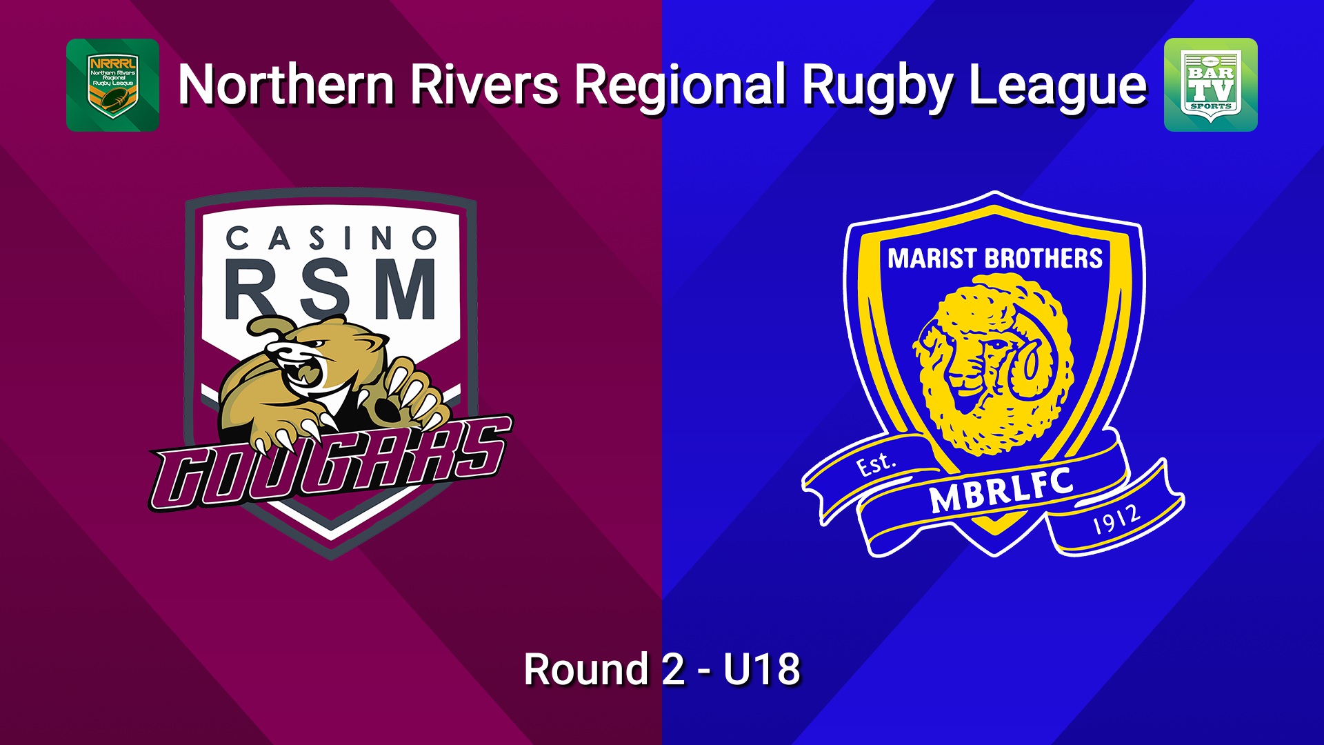 260418-video-Northern Rivers Round 2 - U18 - Casino RSM Cougars v Lismore Marist Brothers Slate Image