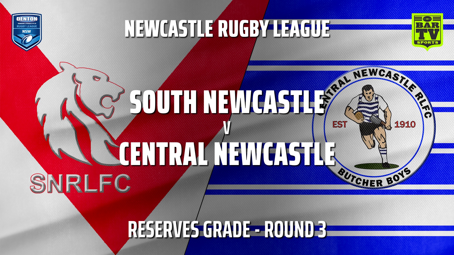 Newcastle Rugby League Round 3 - Reserve Grade - South Newcastle v Central Newcastle Slate Image