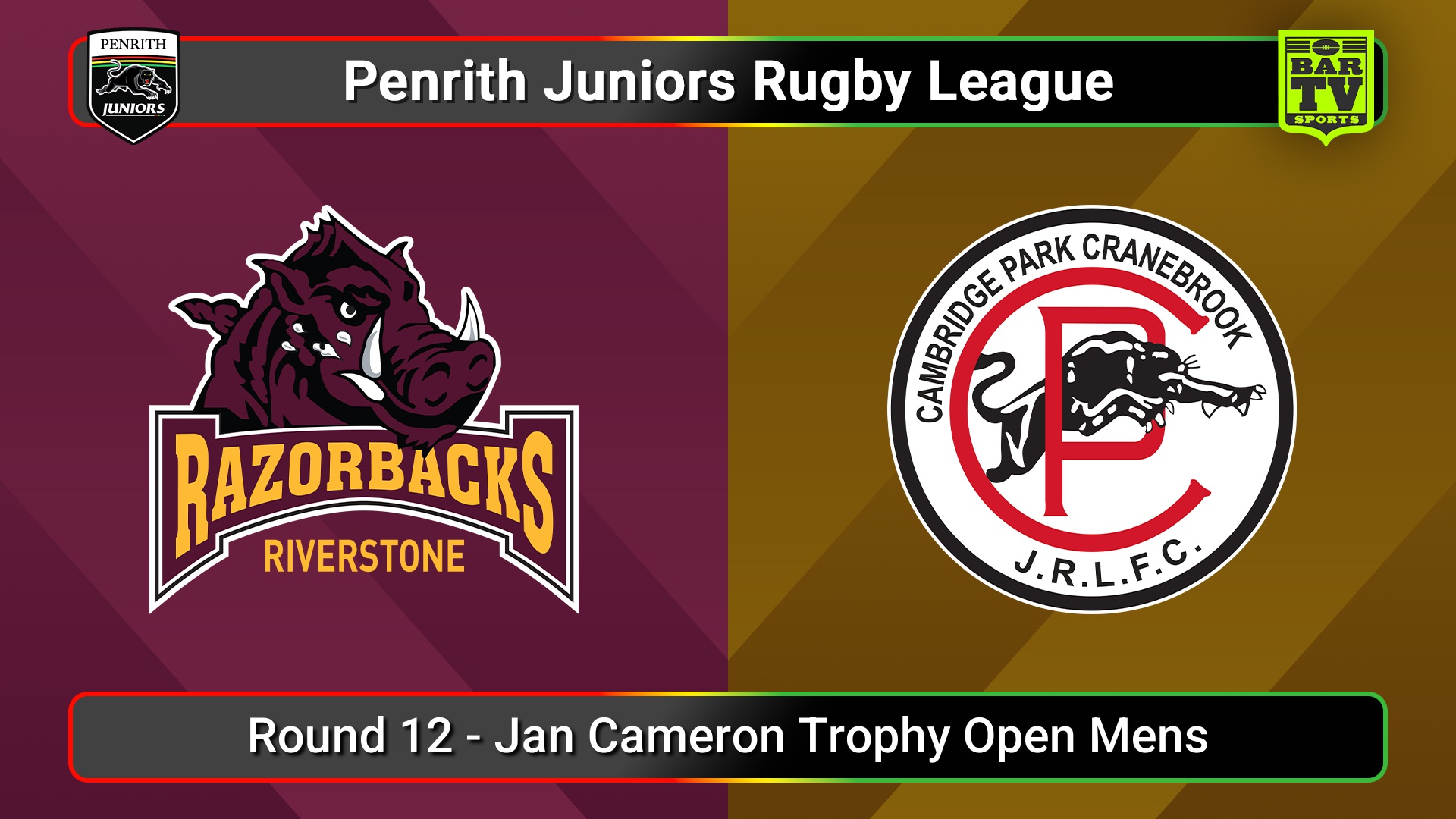 250706-video-Penrith & District Junior Rugby League Round 12 - Jan Cameron Trophy Open Mens - Riverstone v Cambridge Park Slate Image