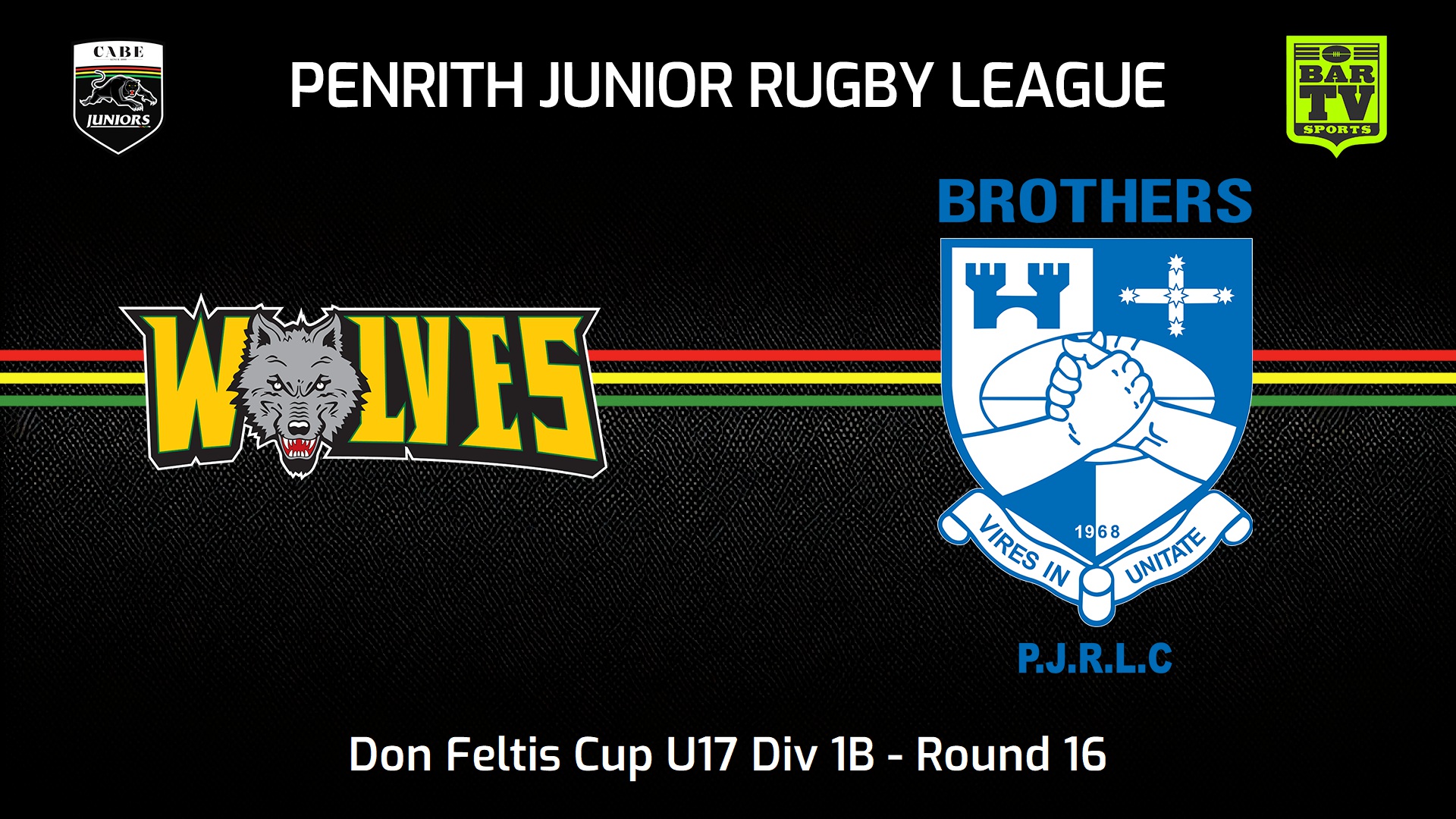 240811-video-Penrith & District Junior Rugby League Round 16 - Don Feltis Cup U17 Div 1B - Windsor Wolves v Brothers Slate Image