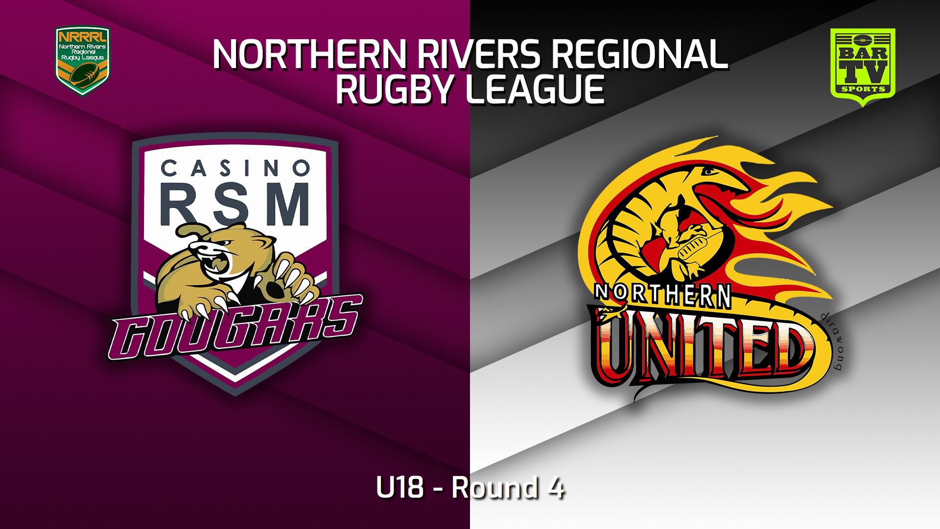 230507-Northern Rivers Round 4 - U18 - Casino RSM Cougars v Northern United Slate Image