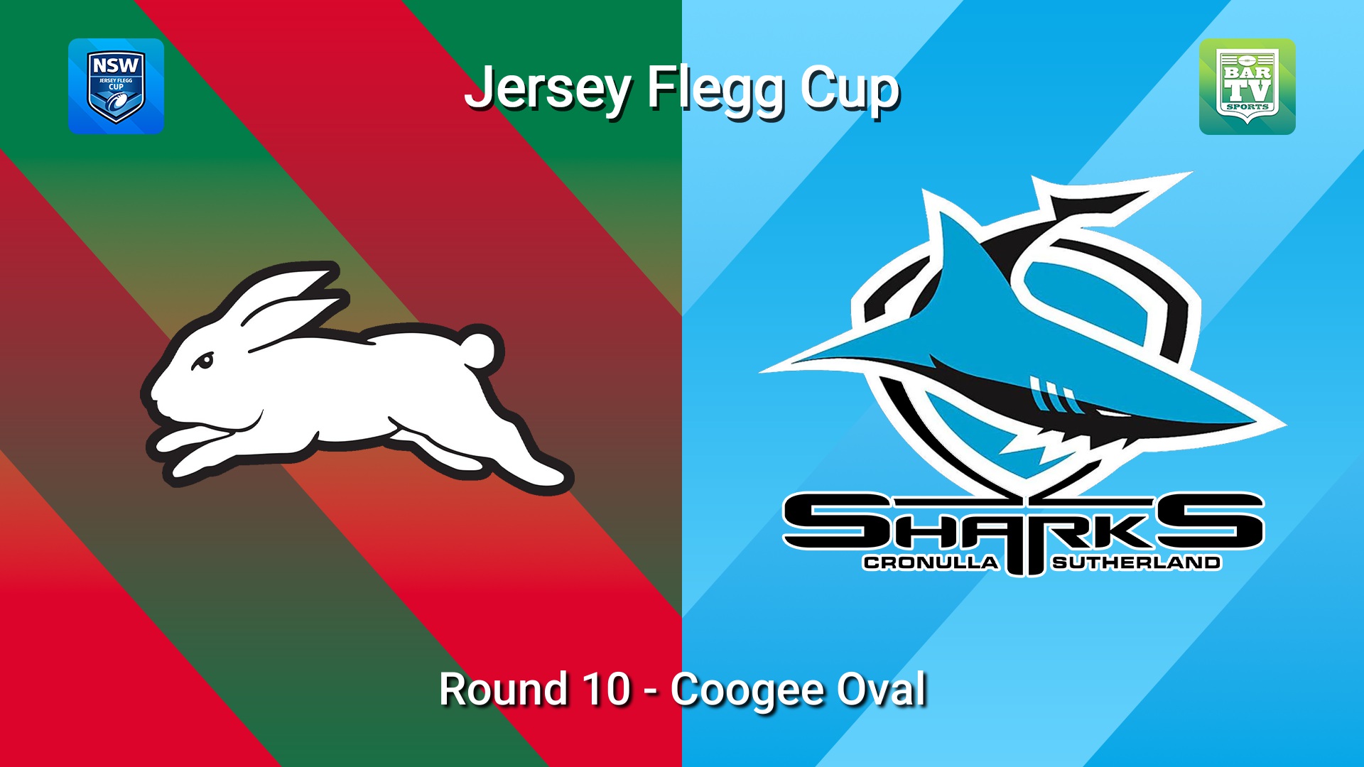 260510-video-Jersey Flegg Cup Round 10 - South Sydney Rabbitohs v Cronulla-Sutherland Sharks Slate Image
