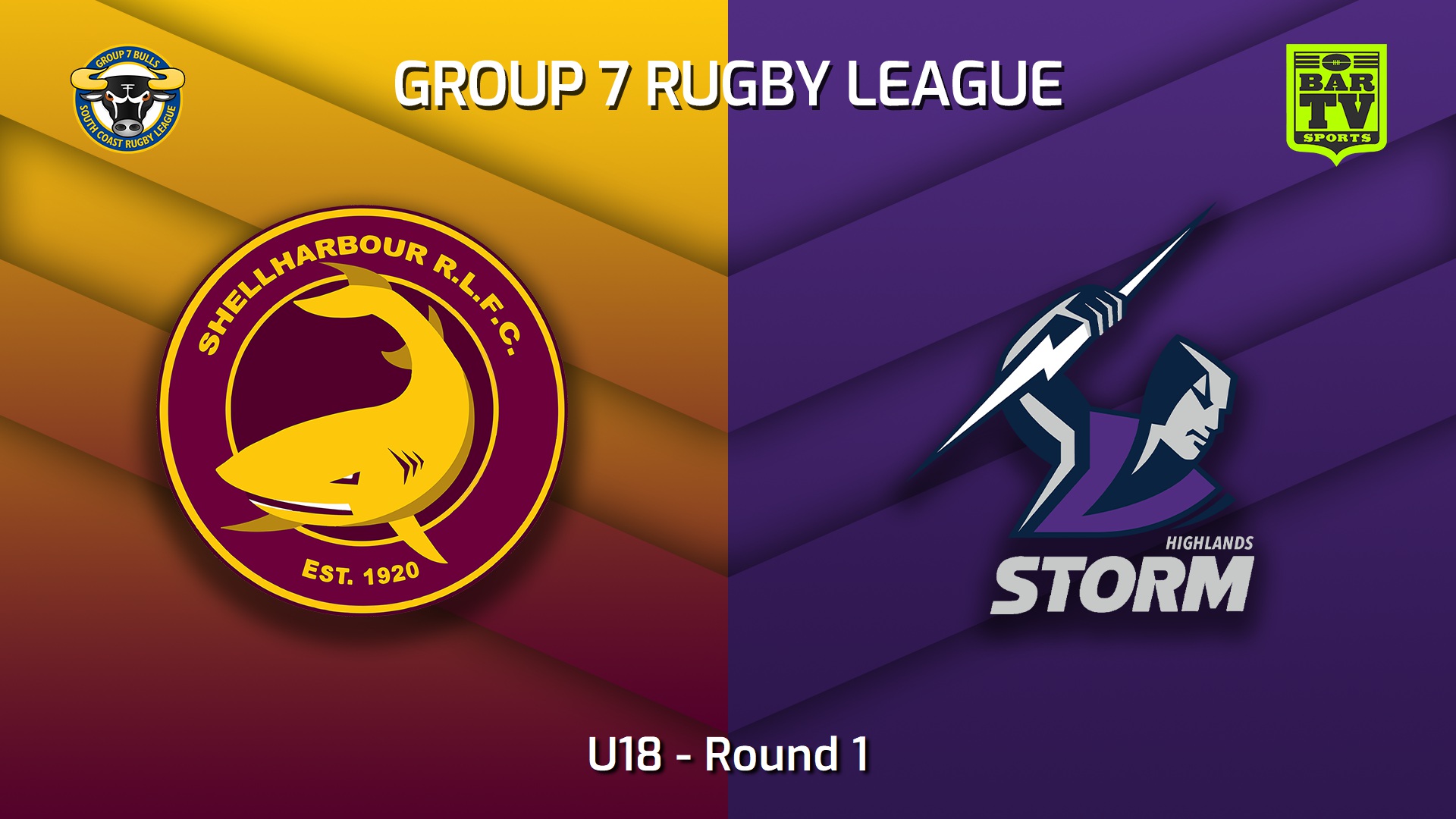 220731-South Coast Round 1 - U18 - Shellharbour Sharks v Southern Highlands Storm Slate Image