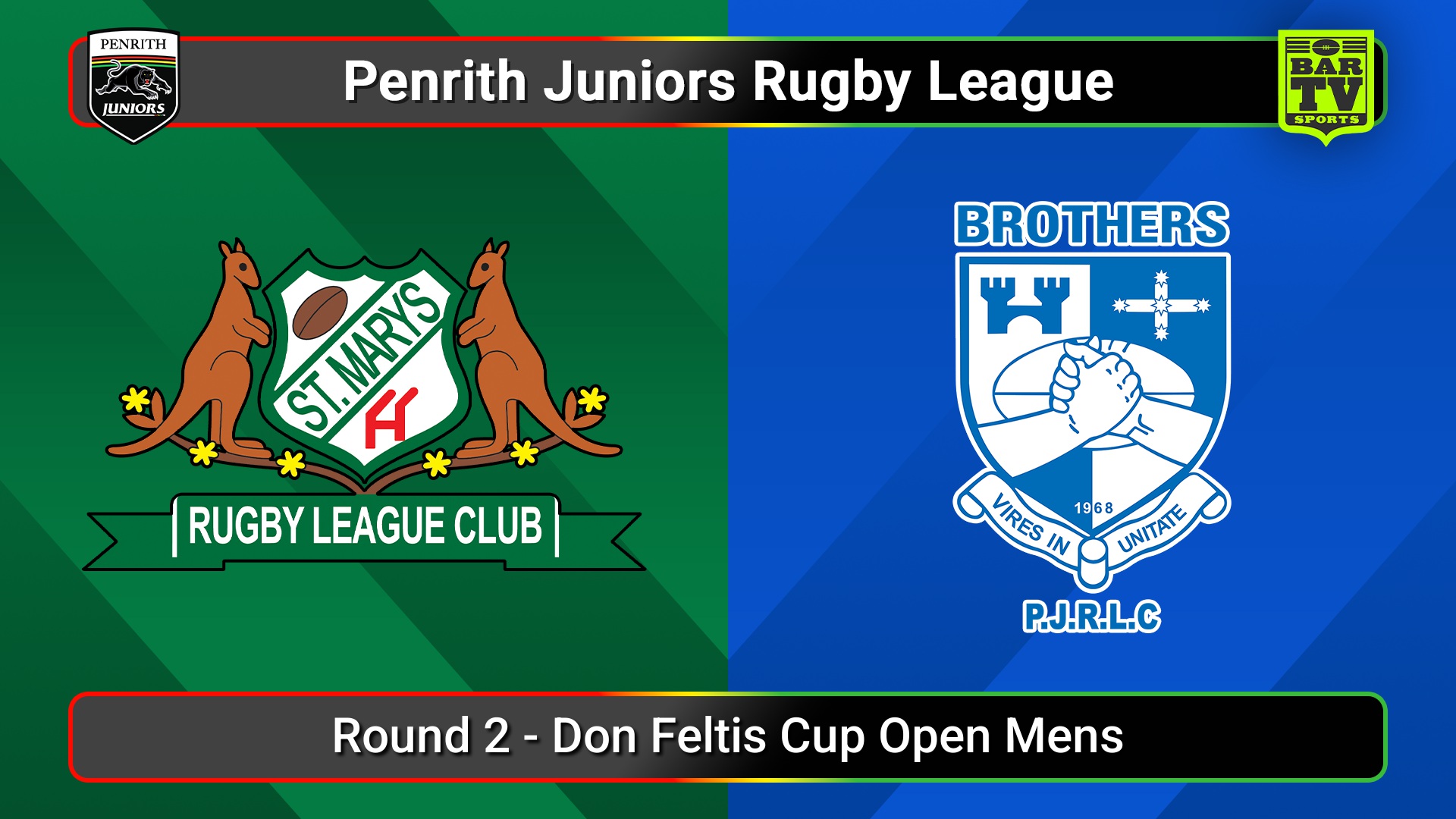 250412-video-Penrith & District Junior Rugby League Round 2 - Don Feltis Cup Open Mens - St Marys v Brothers Slate Image