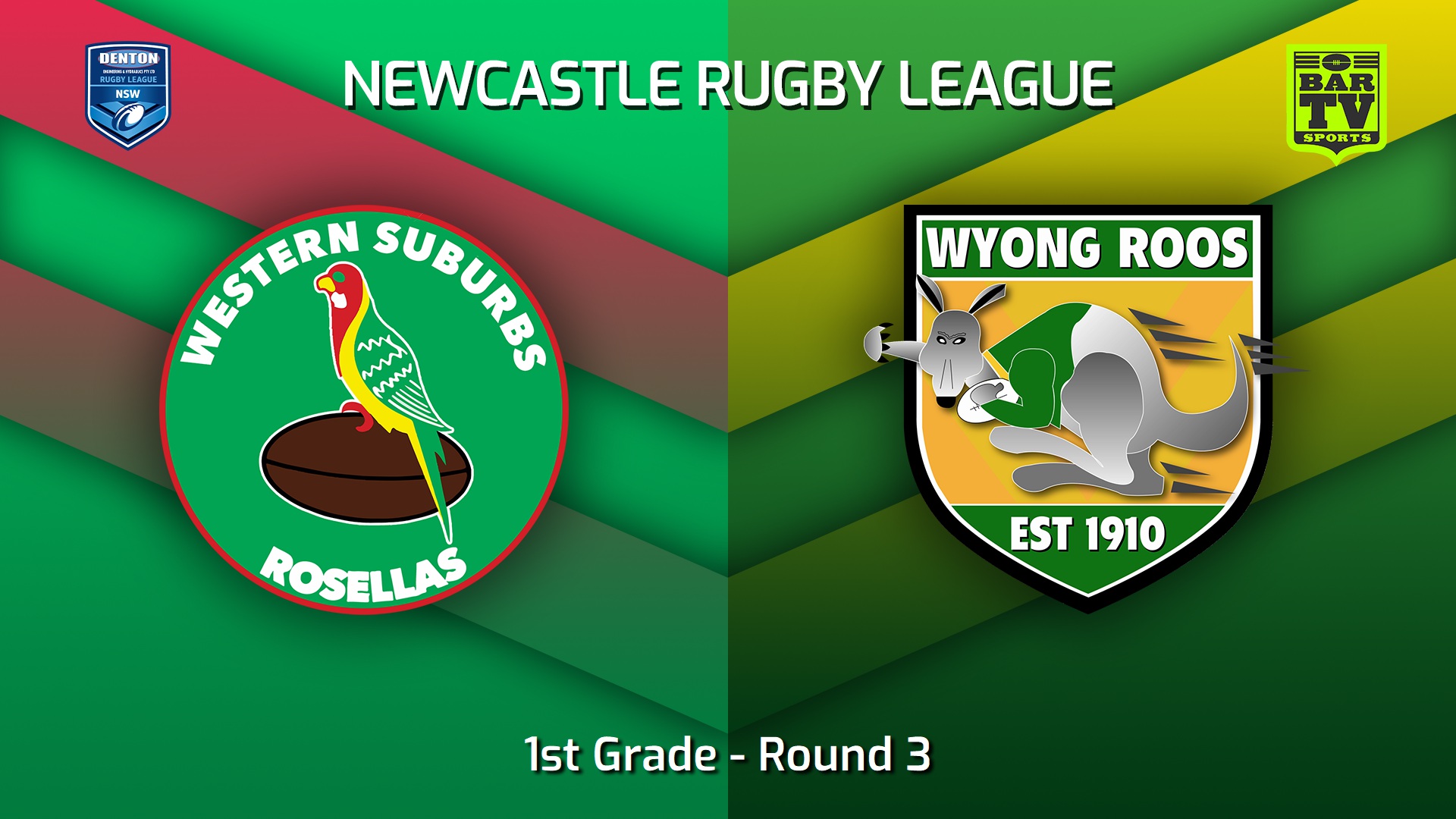230406-Newcastle RL Round 3 - 1st Grade - Western Suburbs Rosellas v Wyong Roos Slate Image