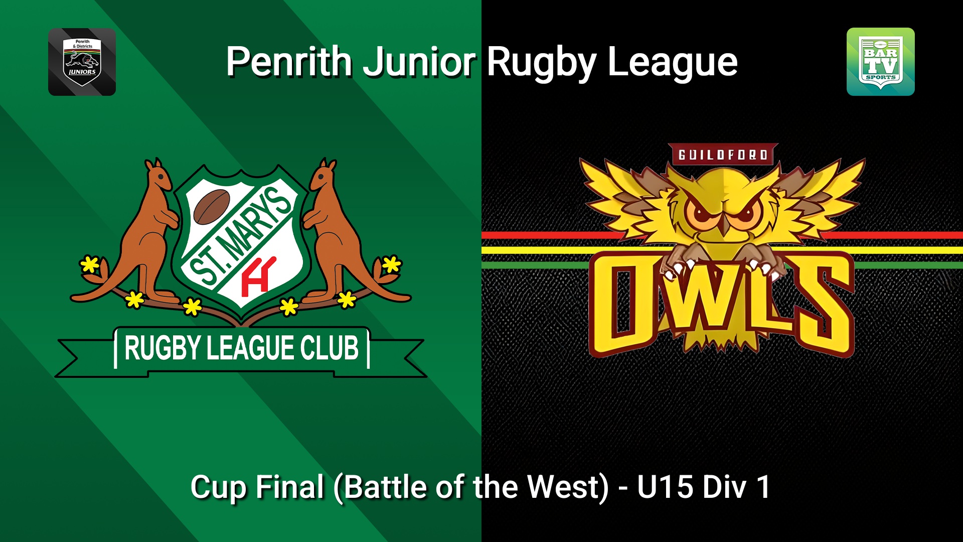 260919-video-Penrith & District Junior Rugby League Cup Final (Battle of the West) - U15 Div 1 - St Marys v Guildford Owls Slate Image