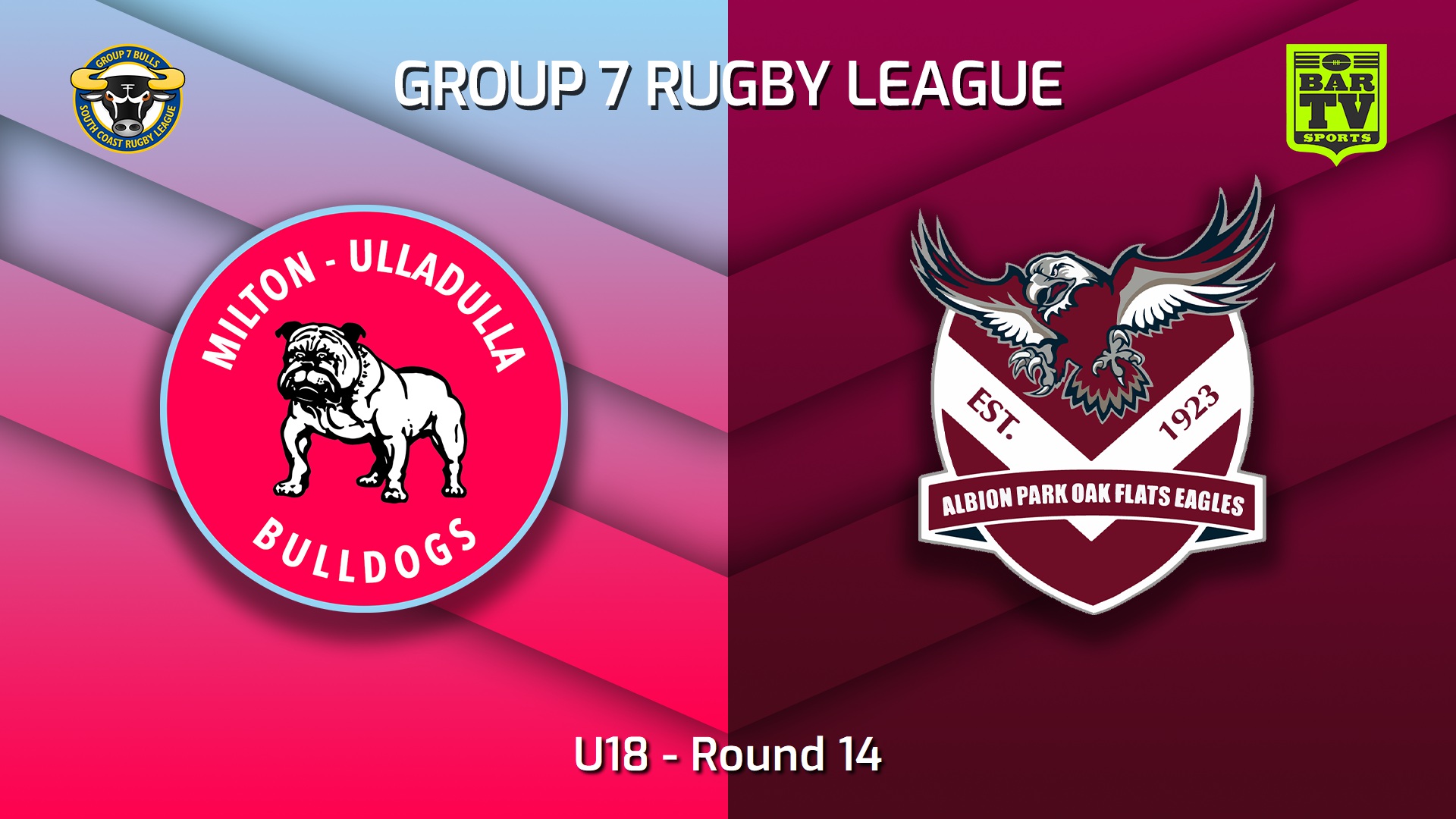 230715-South Coast Round 14 - U18 - Milton-Ulladulla Bulldogs v Albion Park Oak Flats Eagles Slate Image