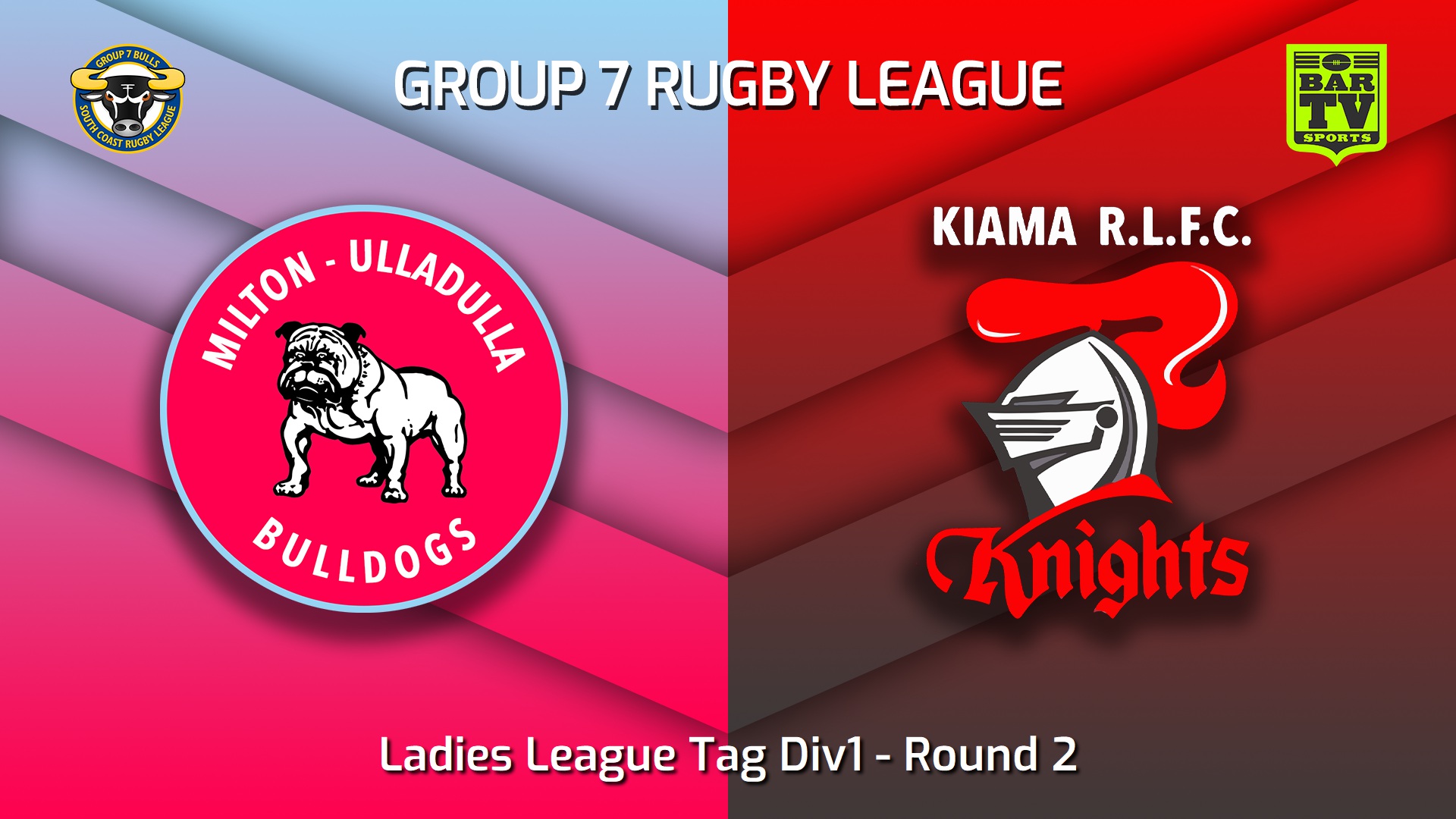 230401-South Coast Round 2 - Ladies League Tag Div1 - Milton-Ulladulla Bulldogs v Kiama Knights Slate Image