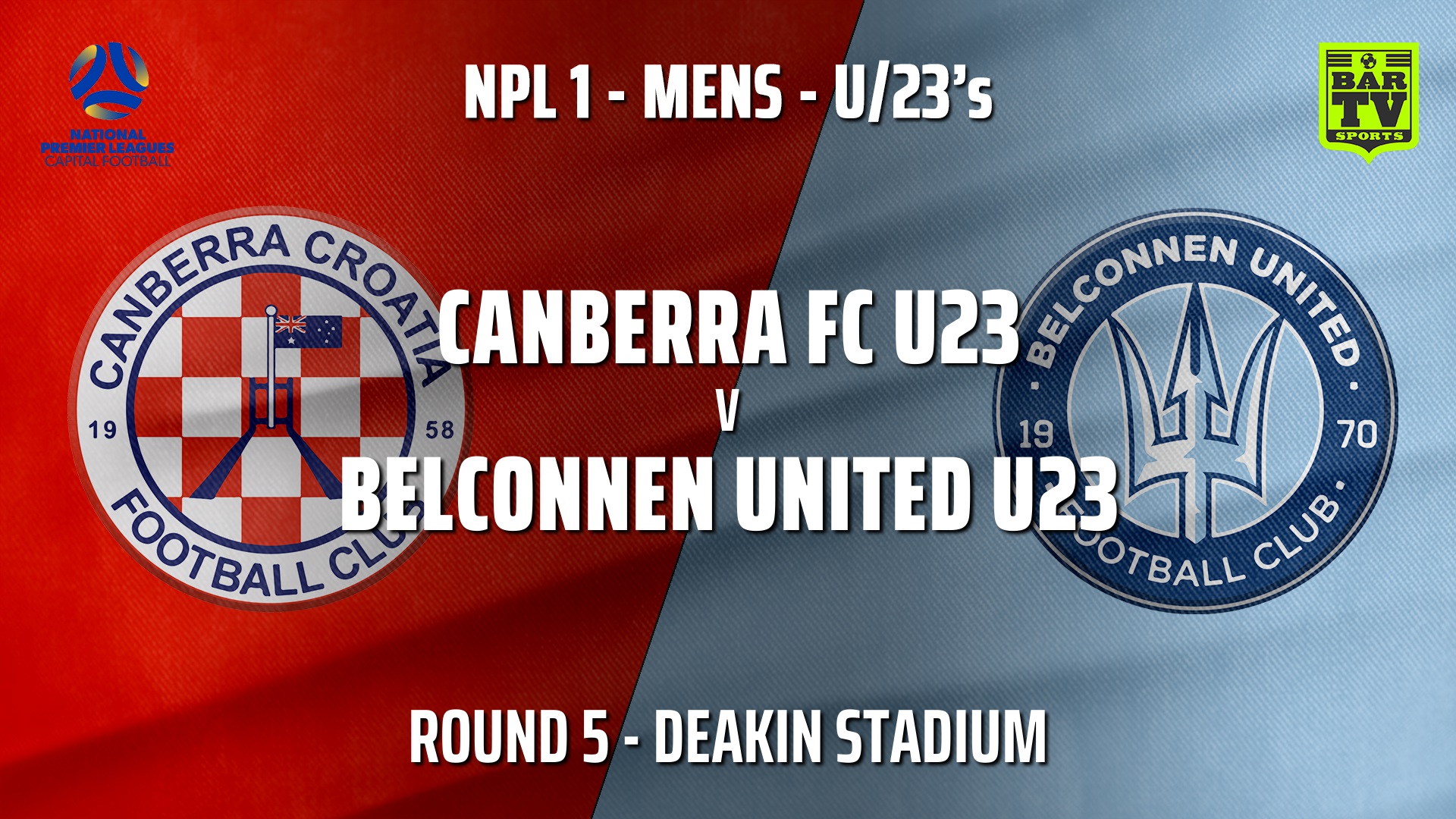 210509-NPL1 U23 Capital Round 5 - Canberra FC U23 v Belconnen United U23 Slate Image