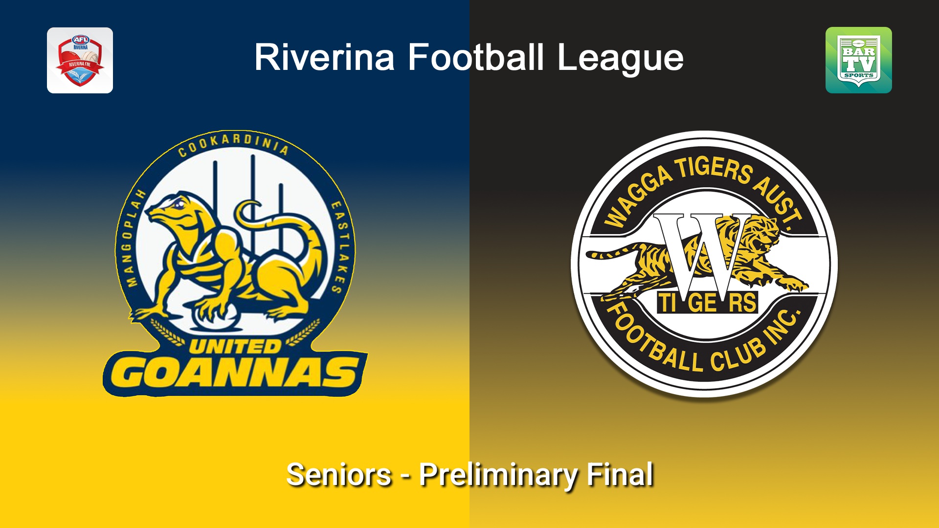260906-video-Riverina Football League Preliminary Final - Under 18's - MCUE Goannas v Wagga Tigers Slate Image