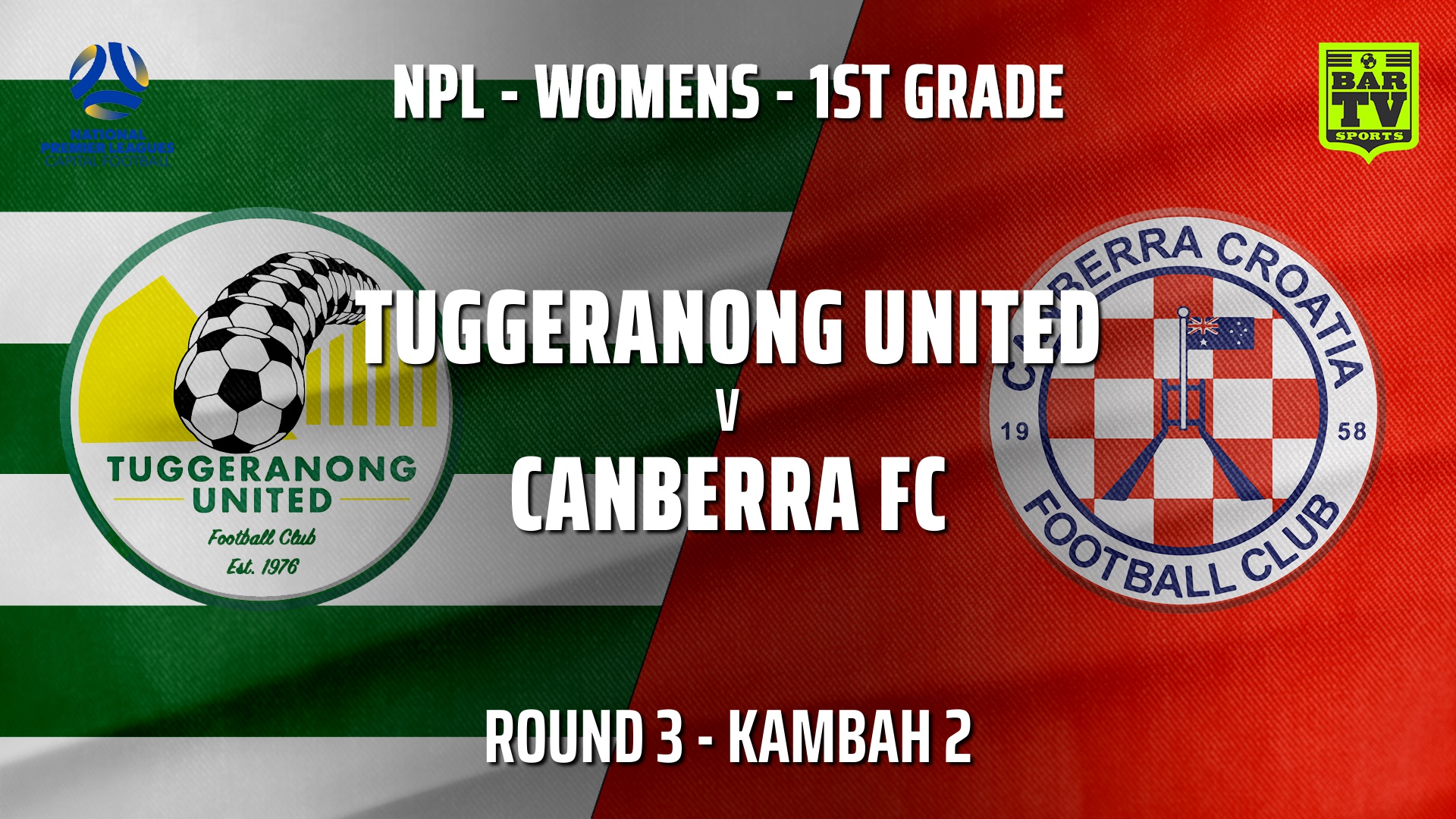 210422-NPLW - Capital Round 3 - Tuggeranong United FC (women) v Canberra FC (women) Slate Image