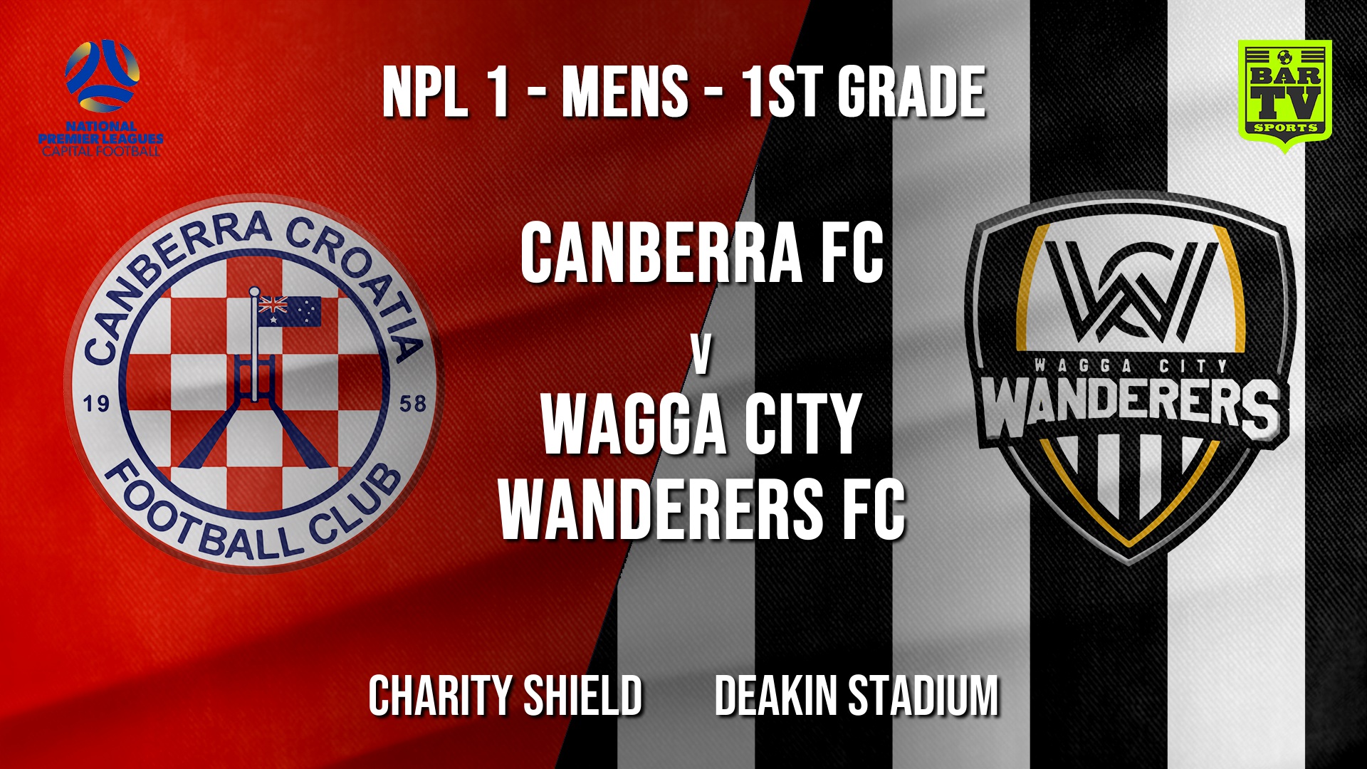 NPL - CAPITAL Charity Shield - Canberra FC v Wagga City Wanderers FC Slate Image