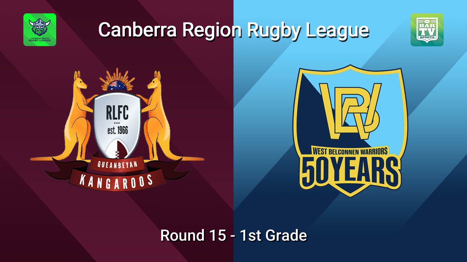 260801-video-Canberra Round 15 - 1st Grade - Queanbeyan Kangaroos v West Belconnen Warriors Slate Image