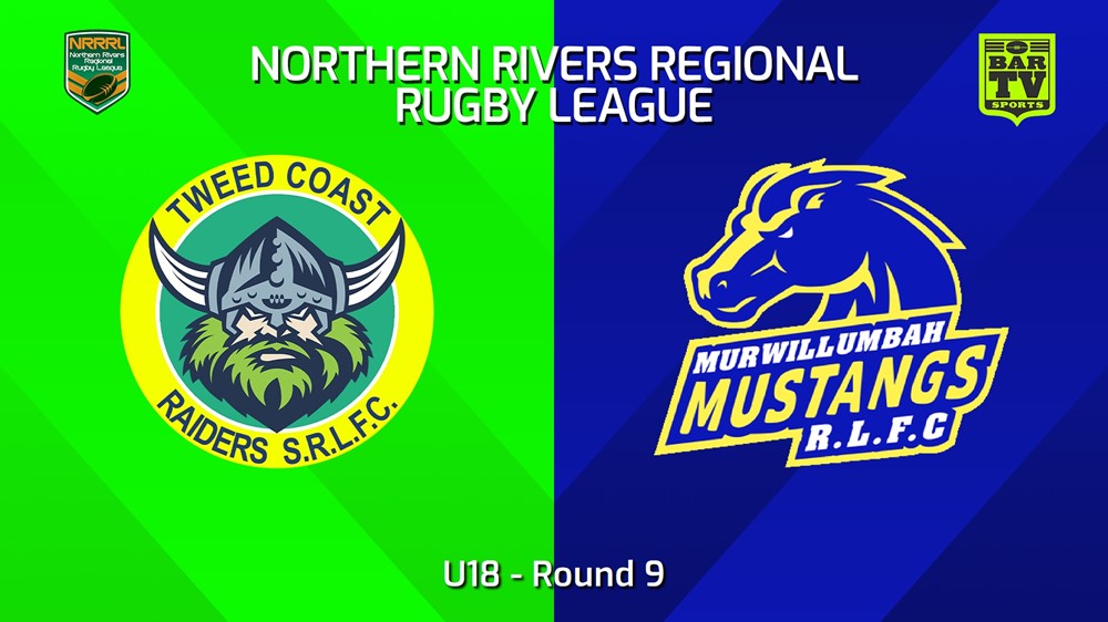 240602-video-Northern Rivers Round 9 - U18 - Tweed Coast Raiders v Murwillumbah Mustangs Slate Image