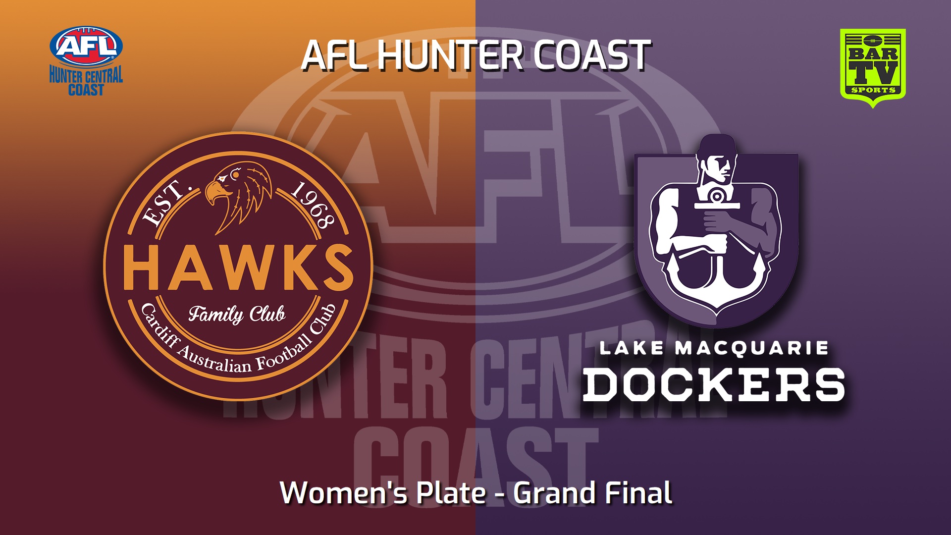 220917-AFL Hunter Central Coast Grand Final - Women's Plate - Cardiff Hawks v Lake Macquarie Dockers Slate Image
