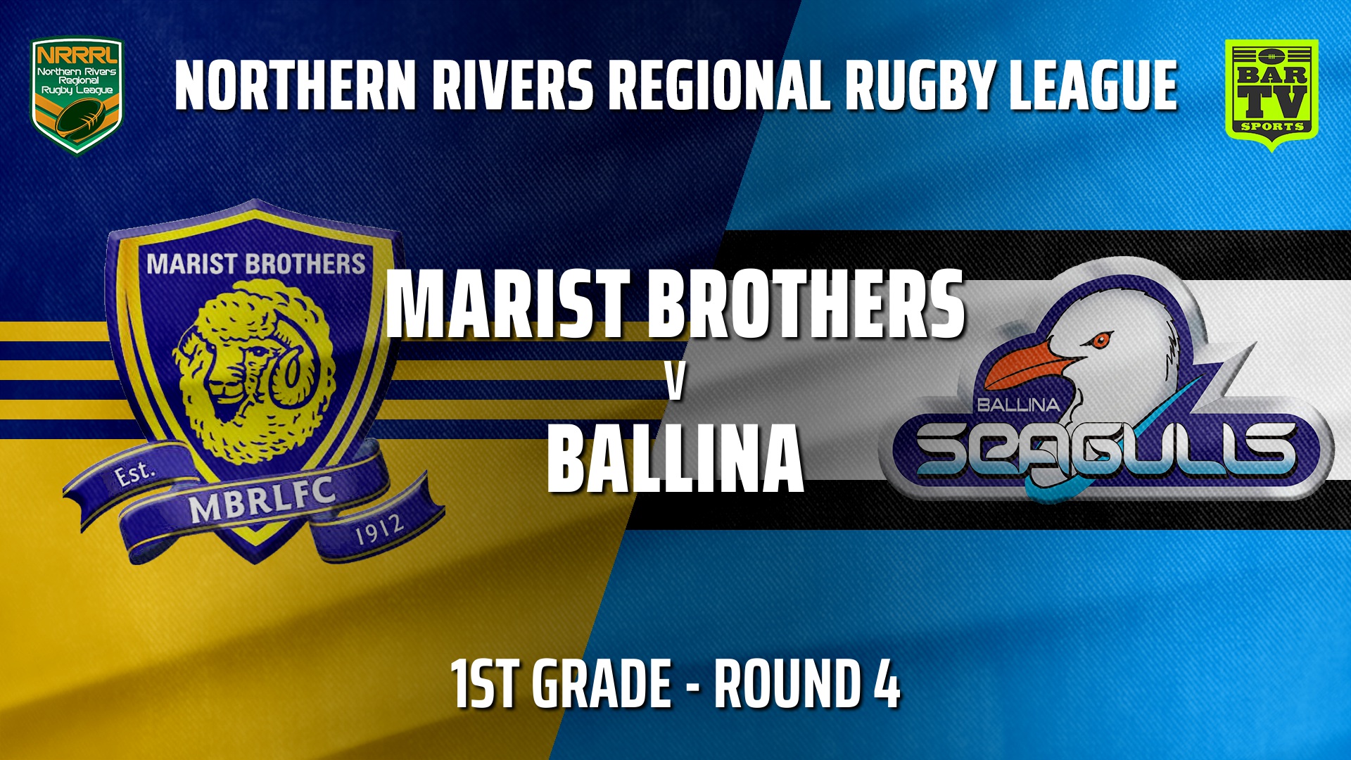 210523-NRRRL Round 4 - 1st Grade - Lismore Marist Brothers Rams v Ballina Seagulls Slate Image