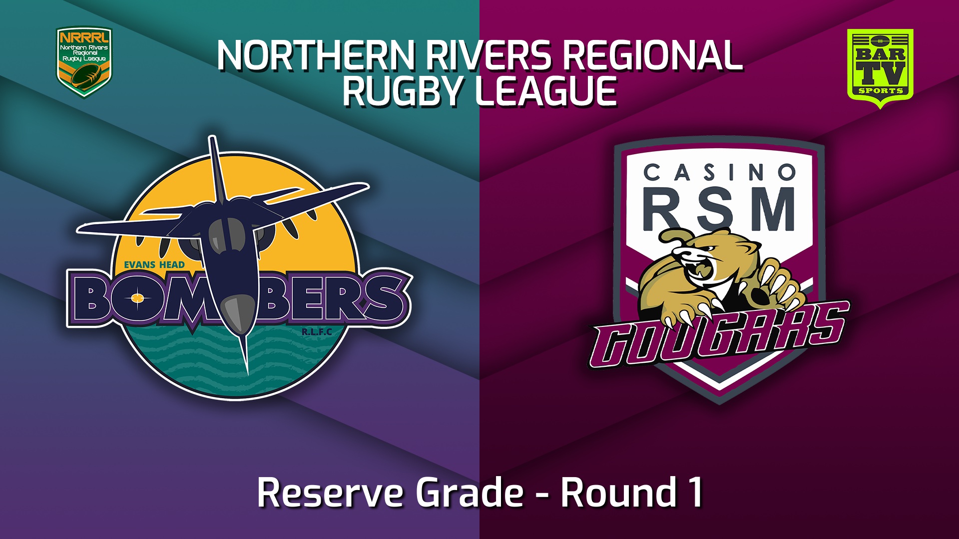 220424-Northern Rivers Round 1 - Reserve Grade - Evans Head Bombers v Casino RSM Cougars Slate Image