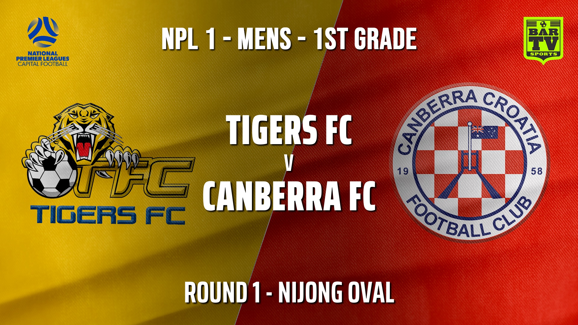 NPL - CAPITAL Round 1 - Tigers FC v Canberra FC Slate Image